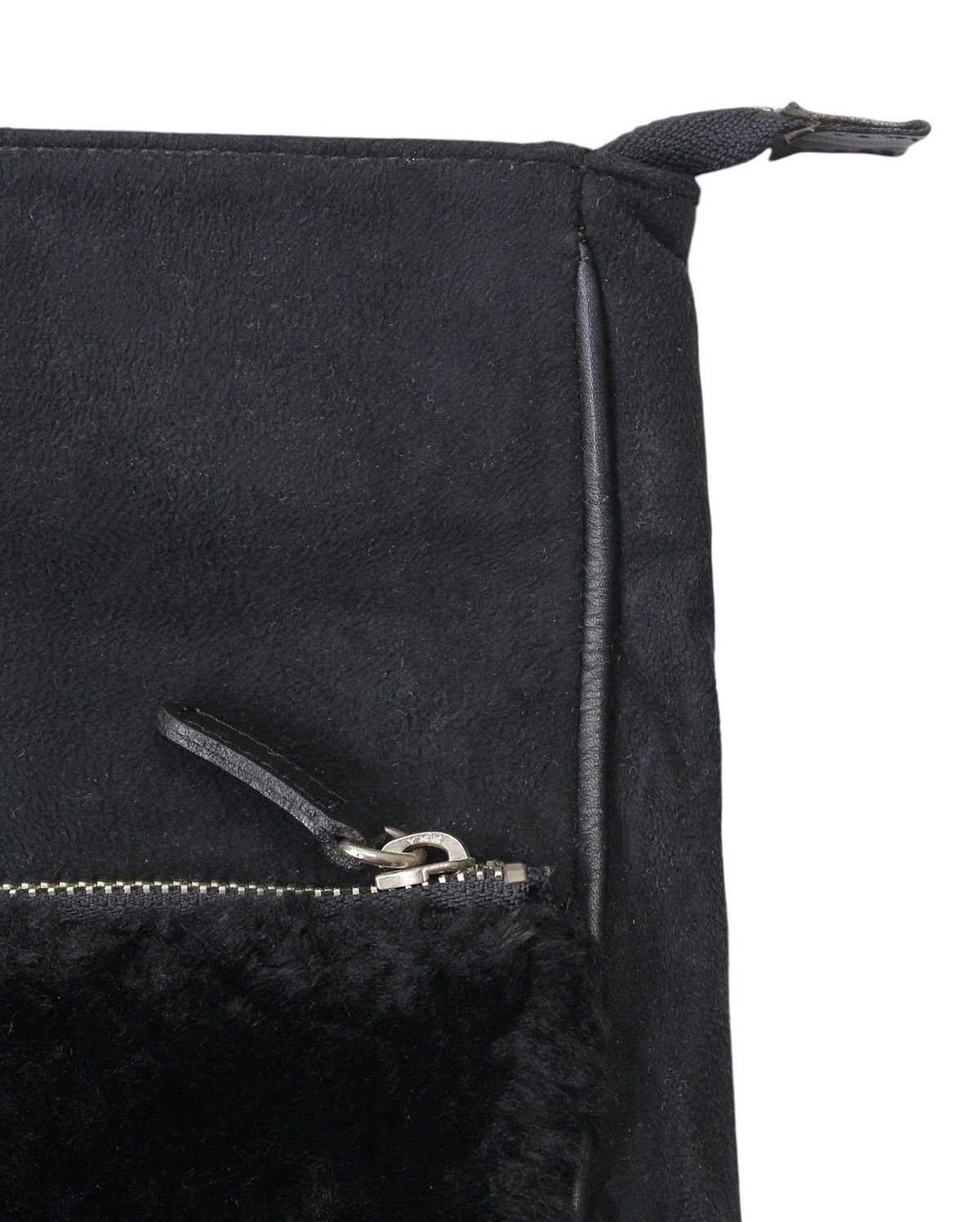 Courreges 2000S COURRÈGES BLACK SUEDE & FAUX FUR TOTE BAG Size ONE SIZE - 5 Thumbnail