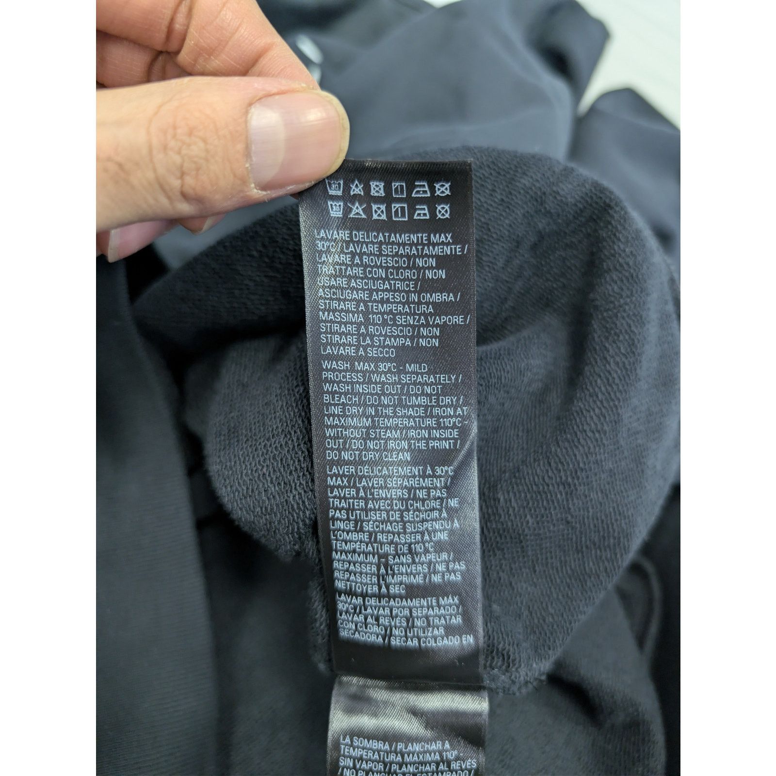 Balenciaga o1rshd1 Hand-Drawn Logo Cotton Hoodie in black Size US L / EU 52-54 / 3 - 19 Thumbnail