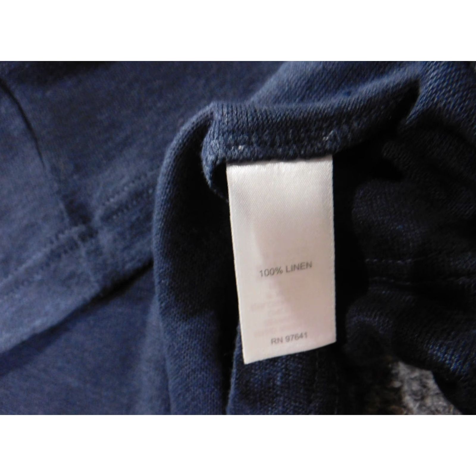 J. Jill J. Jill Blouse Shirt Womens Small Blue Linen Round Neck Cap Sleeve Pullover Casual Short Sleeve Solid Rayon Linen Size S / US 4 / IT 40 - 6 Thumbnail