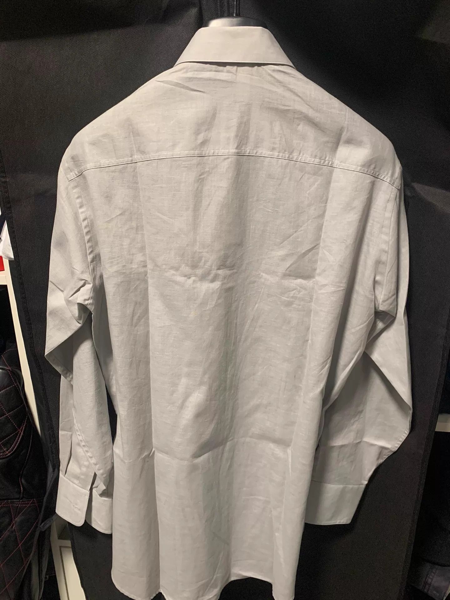 Armani Armani Cotton Linen Blend Straight Shirt 39 Size US M / EU 48-50 / 2 - 5 Thumbnail
