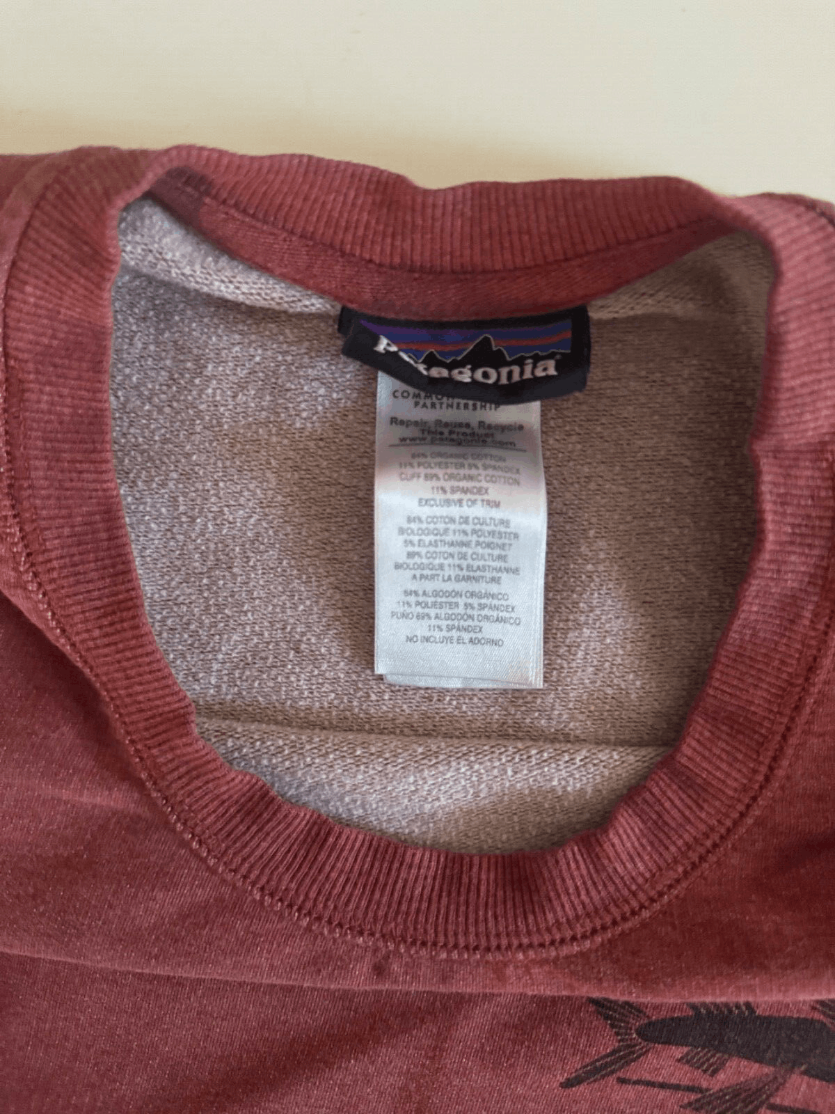 Patagonia Vintage Red Patagonia Men's L Fleece Lining Sweater Cotton Size US L / EU 52-54 / 3 - 3 Thumbnail