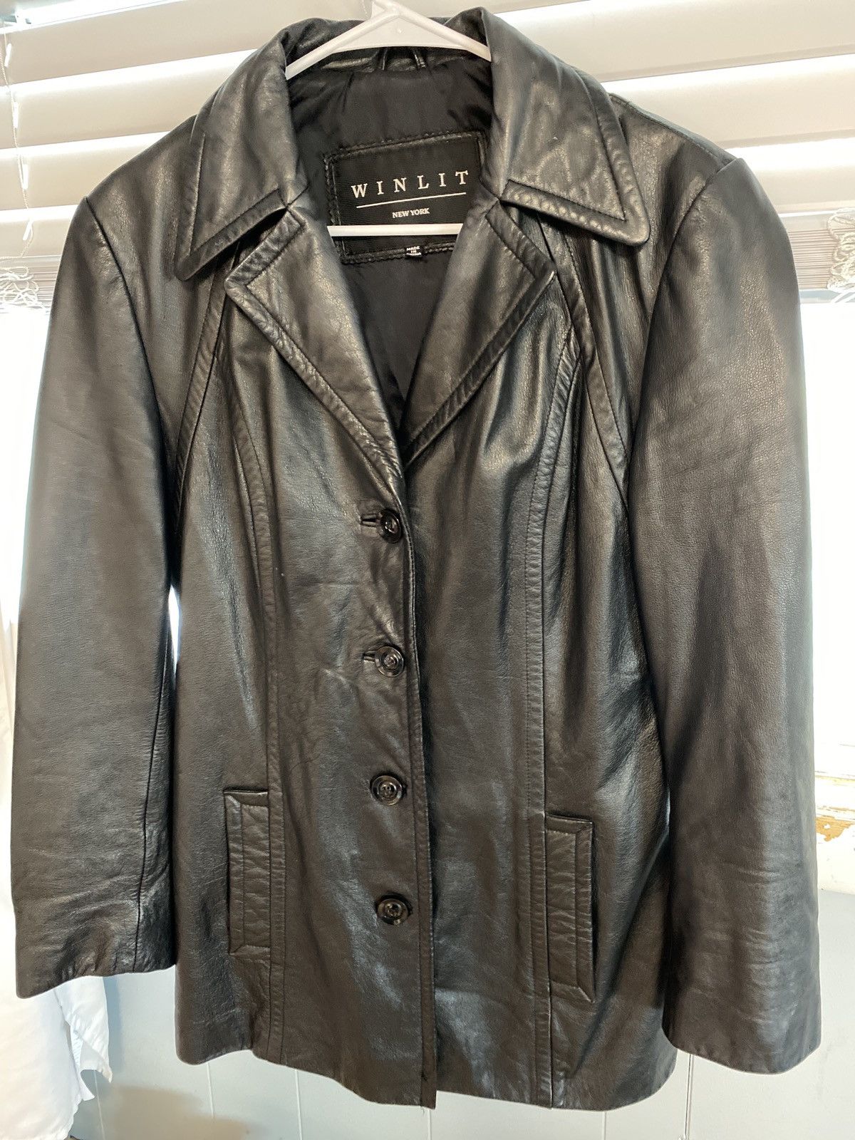 Other Winlit New York Leather Coat Size M / US 6-8 / IT 42-44 - 1 Thumbnail