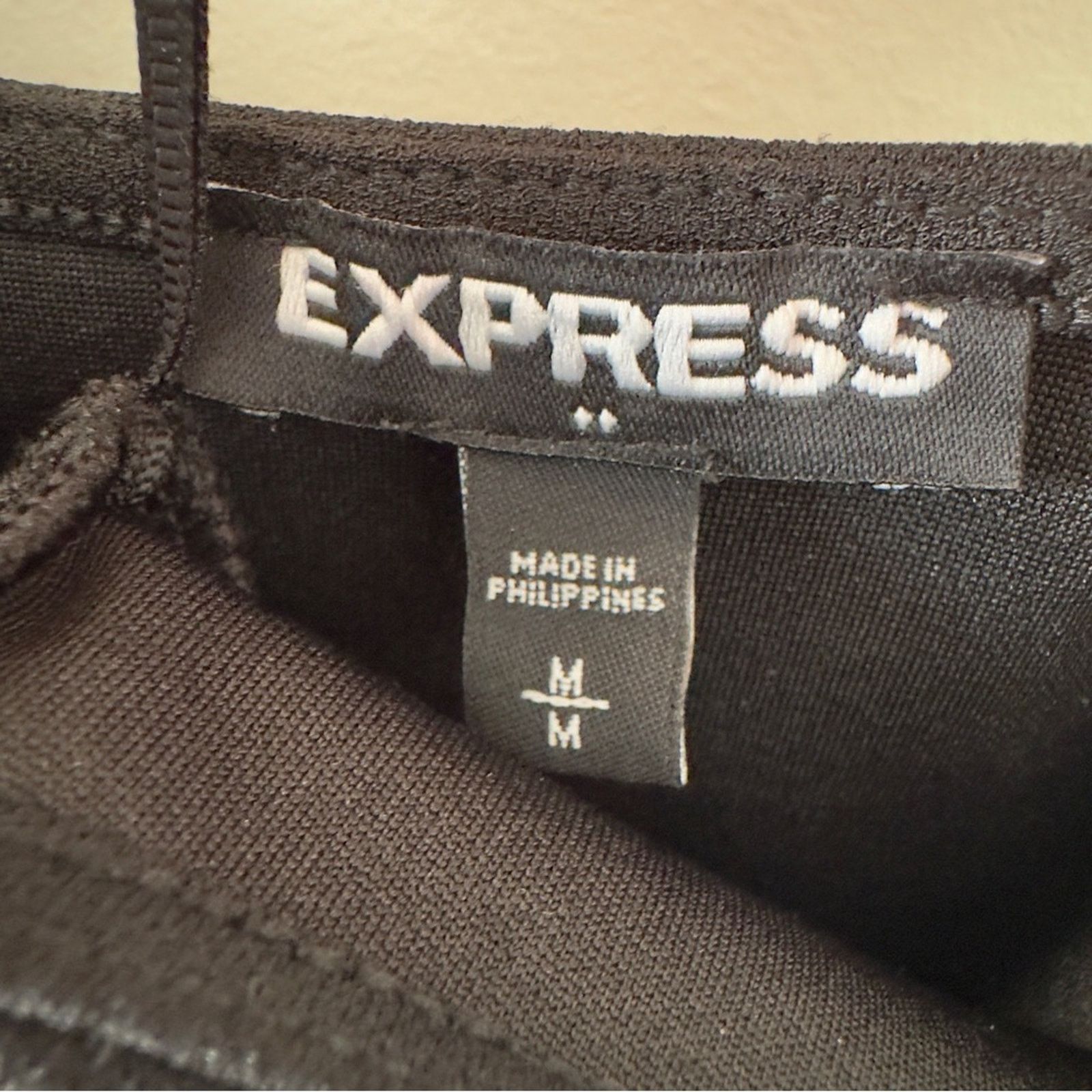 Express Express Black Halter Dress mini LBD solid tie bow neck party Size M / US 6-8 / IT 42-44 - 8 Thumbnail