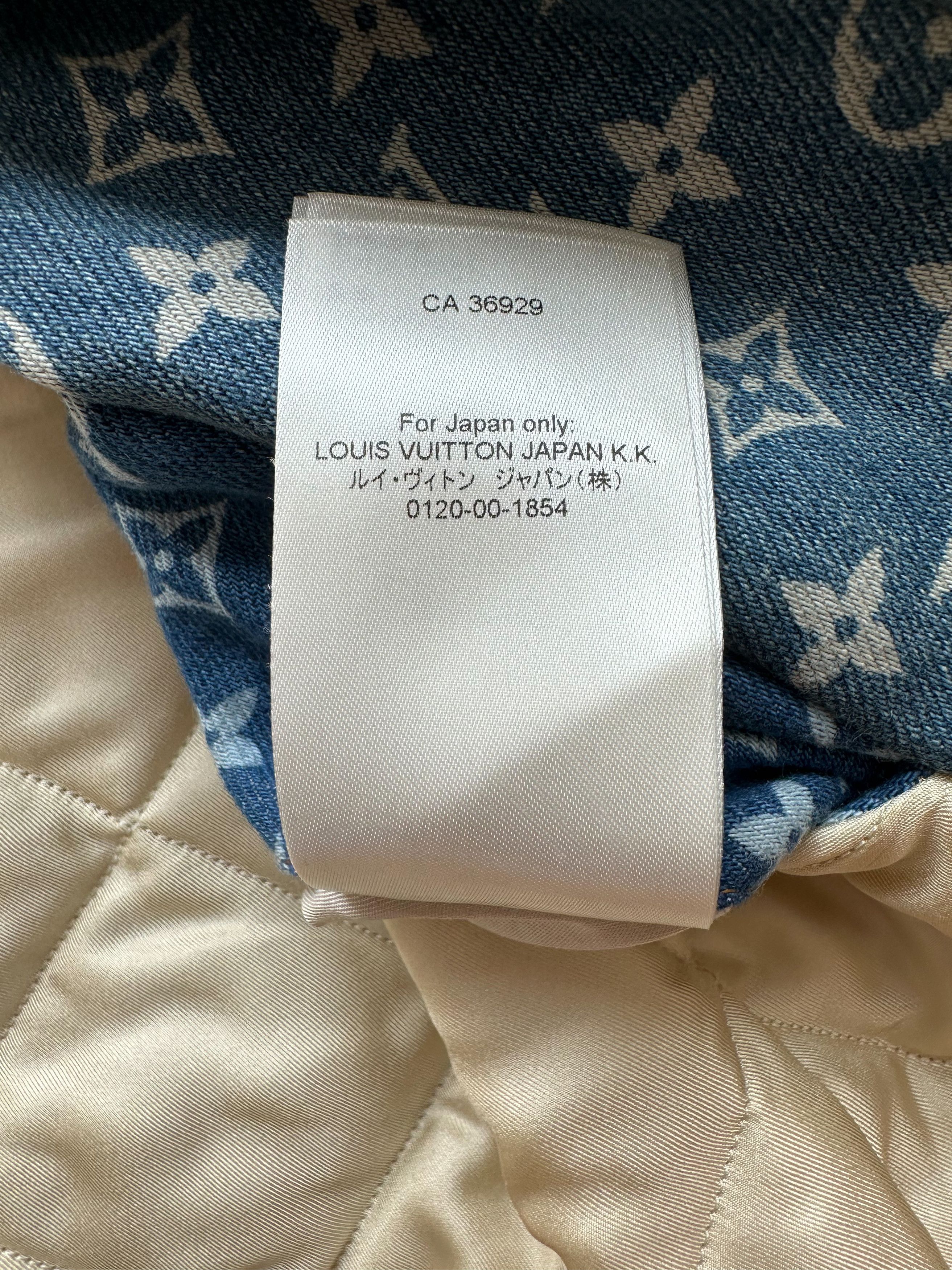 Louis Vuitton Louis Vuitton Blue Monogram Distressed Floral Jacket Size US XL / EU 56 / 4 - 11 Thumbnail