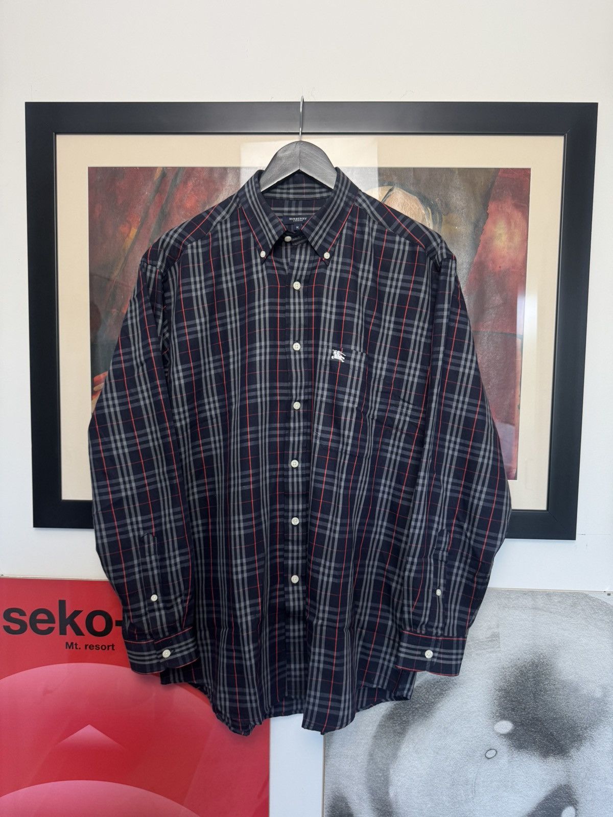 Burberry Burberry Button Up Casual Shirt NovaCheck Luxury Vintage 00s Size US M / EU 48-50 / 2 - 1 Thumbnail