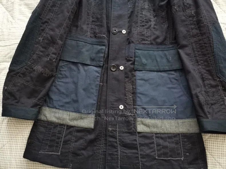 Junya Watanabe Junya Watanabe Boro Patchwork Double Coat. Size US M / EU 48-50 / 2 - 5 Thumbnail