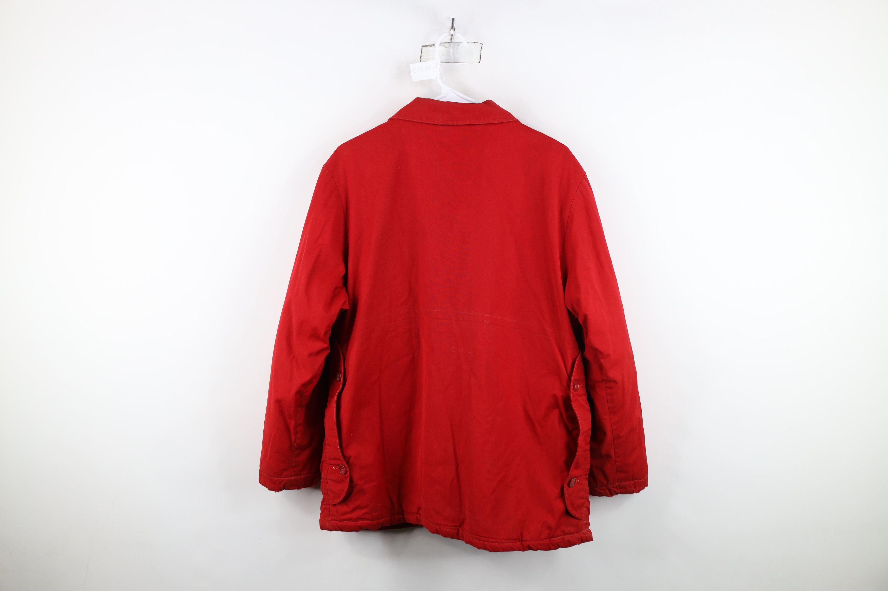 Vintage Vintage 50s 60s Streetwear Quilted Chore Jacket Red USA Size US M / EU 48-50 / 2 - 14 Thumbnail