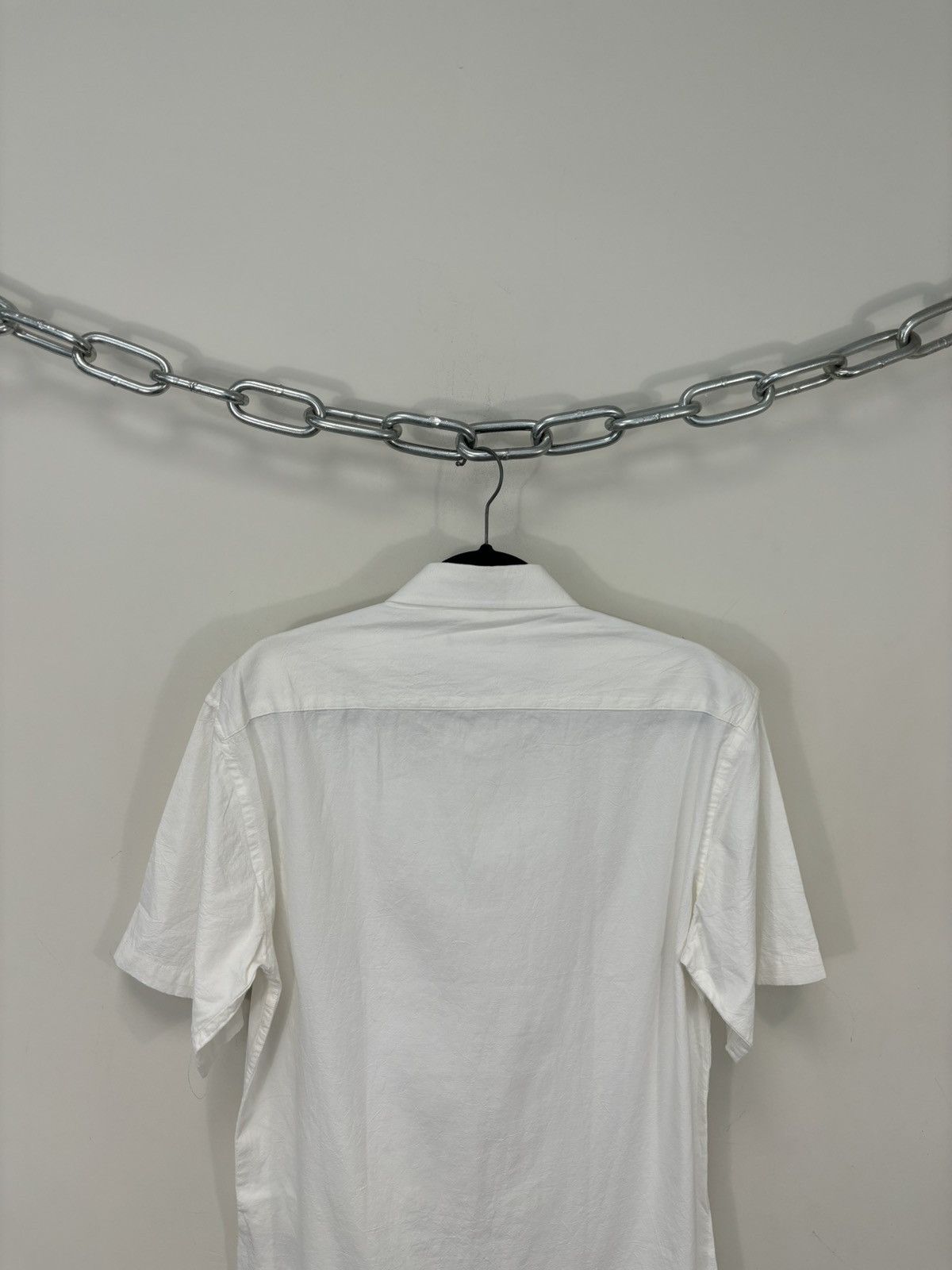 Burberry Burberry Men’s White Nova Check Luxury Short Sleeve Shirt Size US L / EU 52-54 / 3 - 11 Thumbnail