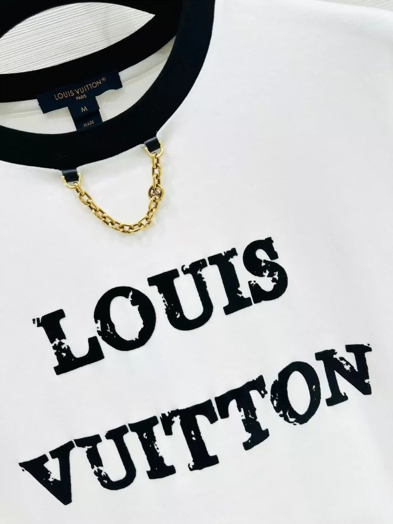 Louis Vuitton Louis Vuitton Letter Short Sleeve Size M / US 6-8 / IT 42-44 - 4 Thumbnail