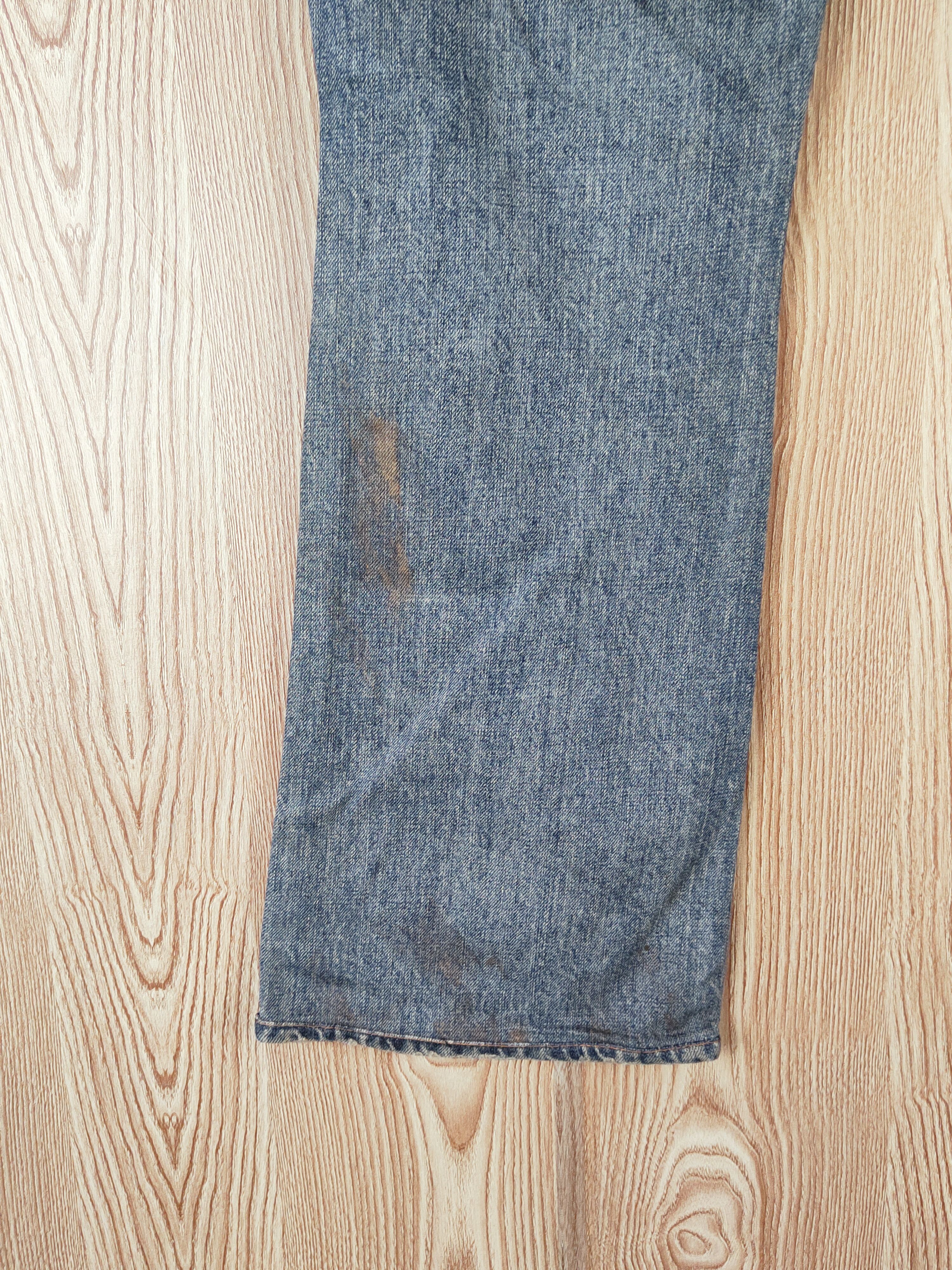 Japanese Brand Blue Way Dark Blue Faded Distressed Ripped Jeans #W784 Size US 32 / EU 48 - 9 Thumbnail