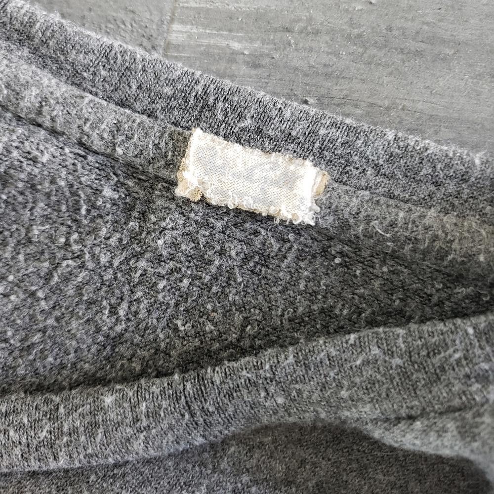 Grey Cropped Melville Thin Sweater Long Sleeve