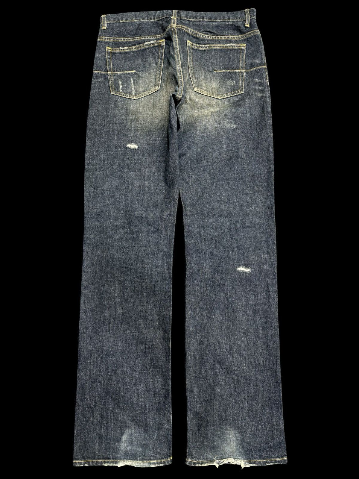 Designer 💥Designer💥Archival Ined Homme Distressed Denim F510 Size US 33 - 2 Thumbnail