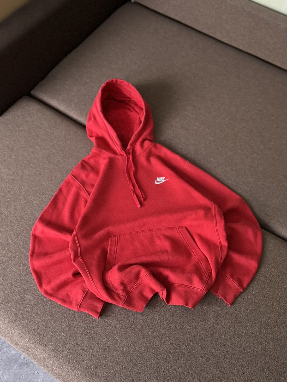 Nike × Vintage Nike basic oversized Y2K Vintage style hoodie Size US S / EU 44-46 / 1 - 5 Thumbnail