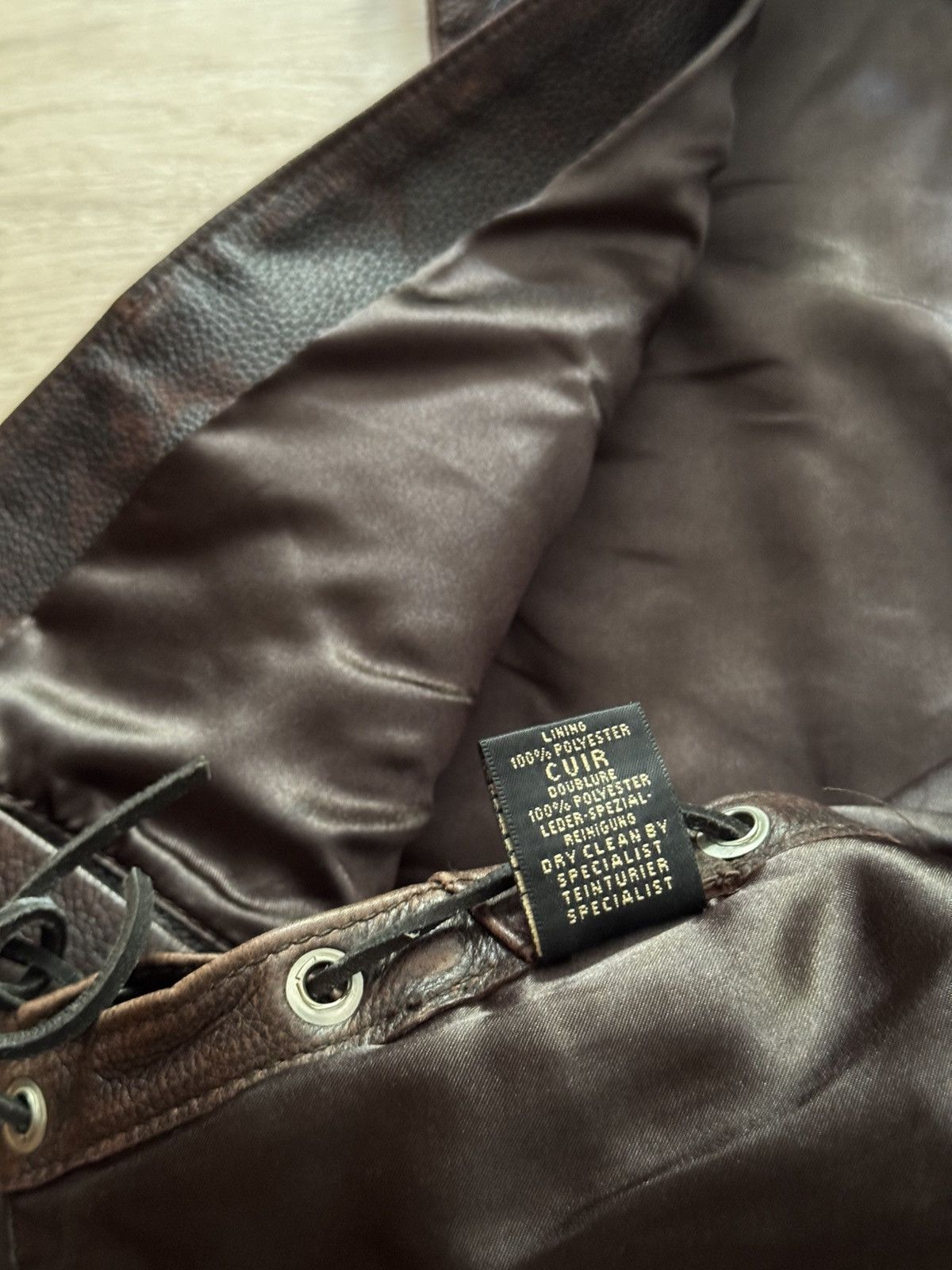Genuine Leather Vintage 00’s Genuine Leather Brown Cowboy Western Vest Size US L / EU 52-54 / 3 - 9 Thumbnail