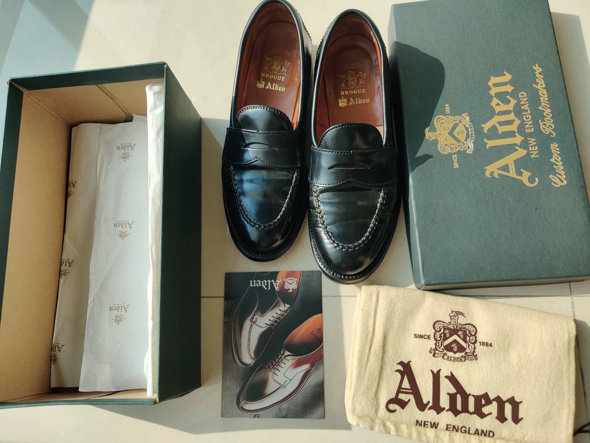 Alden Alden C Last Shell Cordovan Loafers 7.5 Size US 7.5 / EU 40-41 - 1 Thumbnail