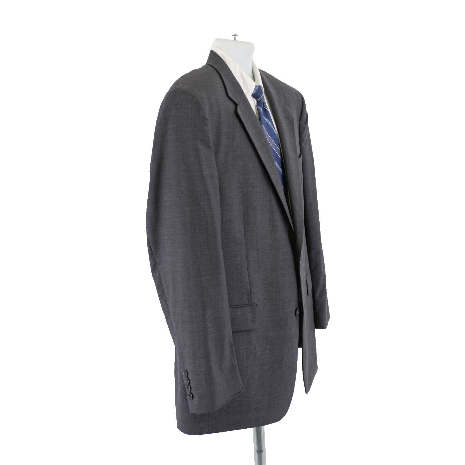 Jos. A. Bank Jos A Bank Gray Wool 2 Button Blazer 44L / Slim 46L Size 44L - 8 Thumbnail