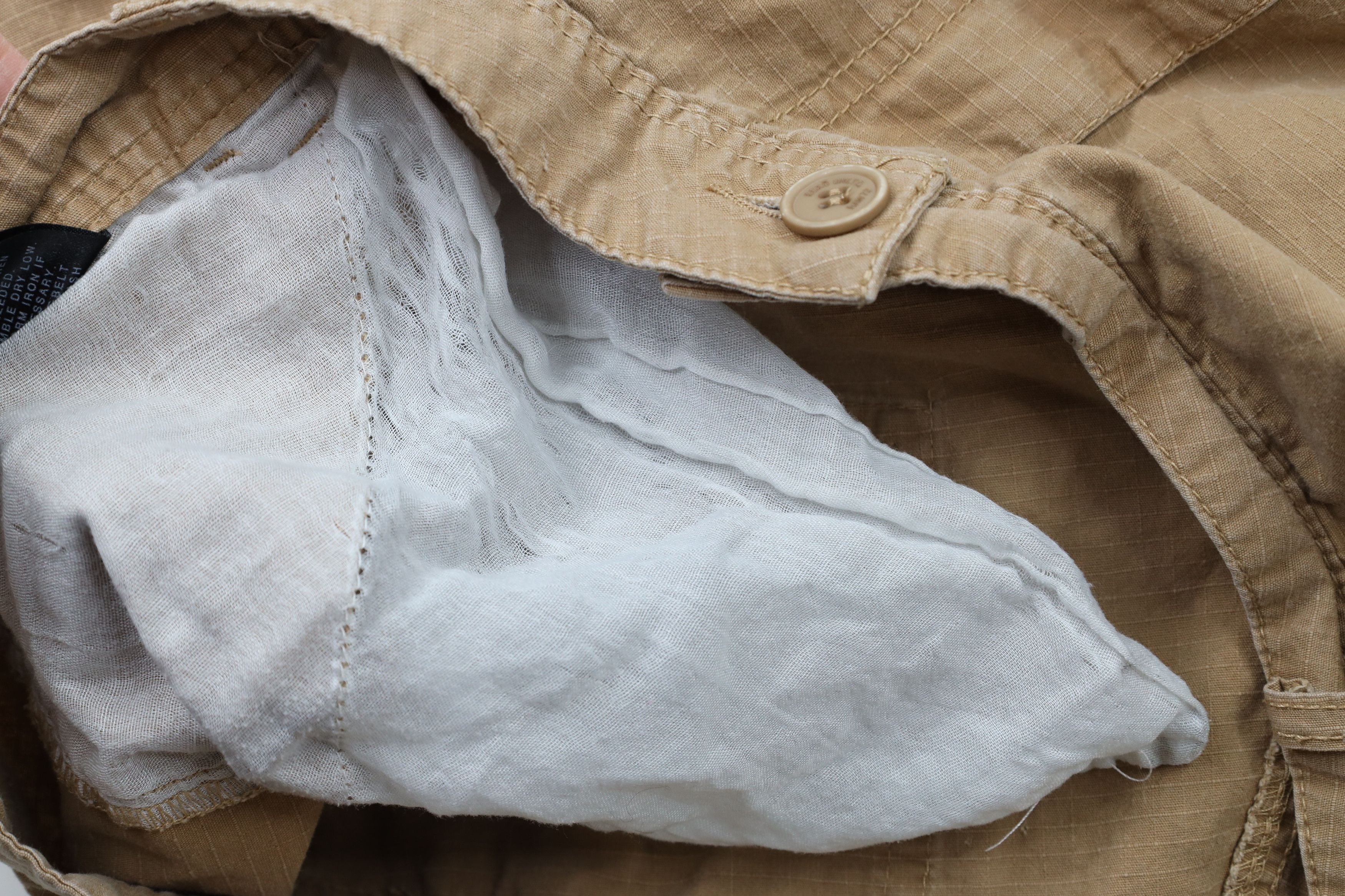 Ecko Unltd. × Vintage Vintage Ecko Baggy Fit Ripstop Cargo Shorts Beige Cotton Size US 42 / EU 58 - 9 Thumbnail