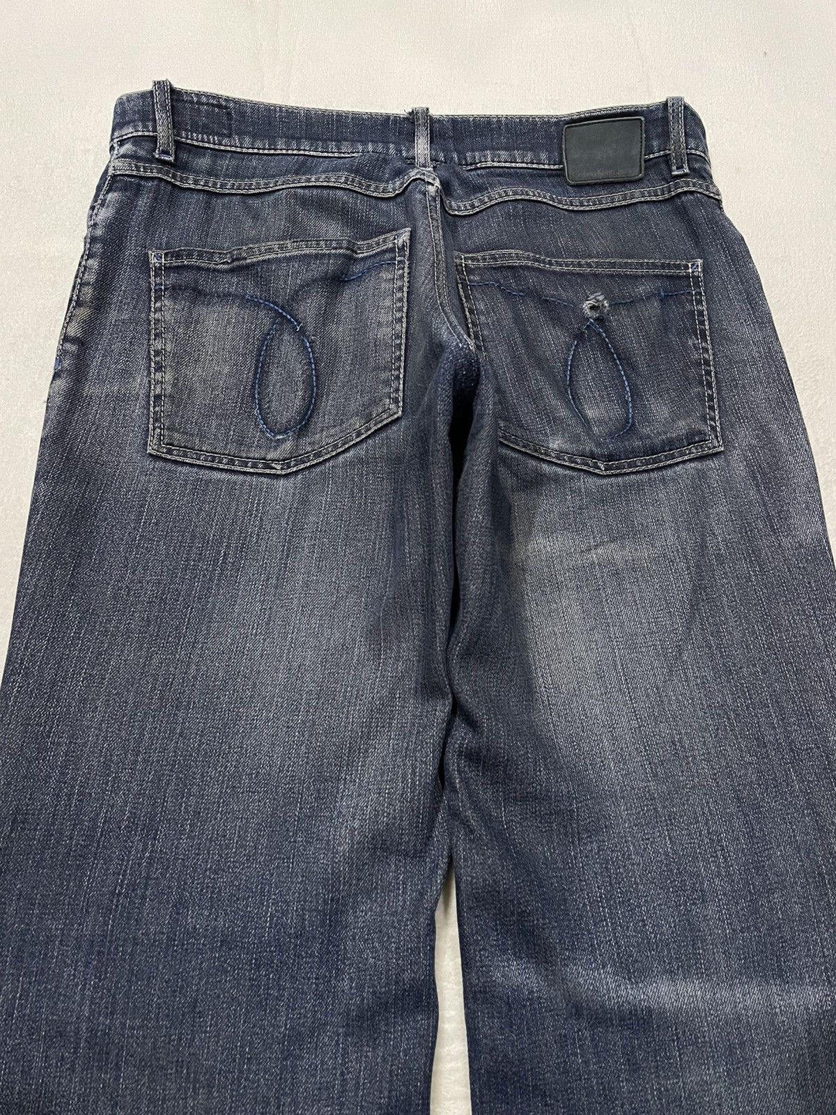 Calvin Klein Vintage Calvin Klein Jeans Straight Cut Distress Faded Jean Size US 33 - 13 Thumbnail