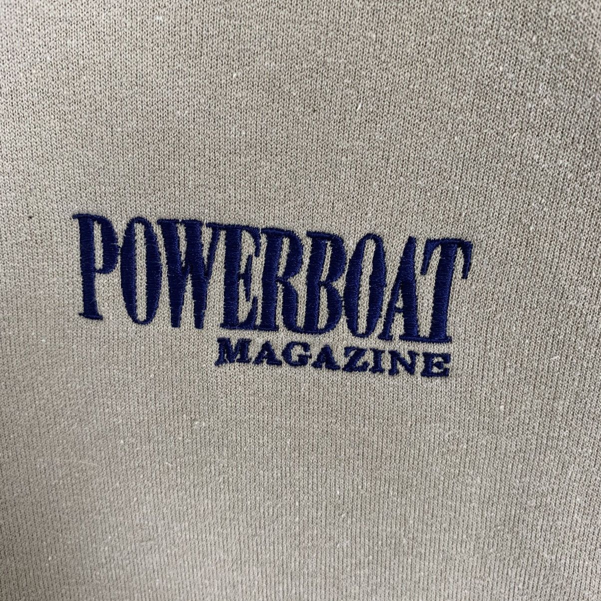 Designer × Jerzees × Vintage Vintage Jerzees Power Boat Magazine Sweatshirt Size US L / EU 52-54 / 3 - 9 Thumbnail