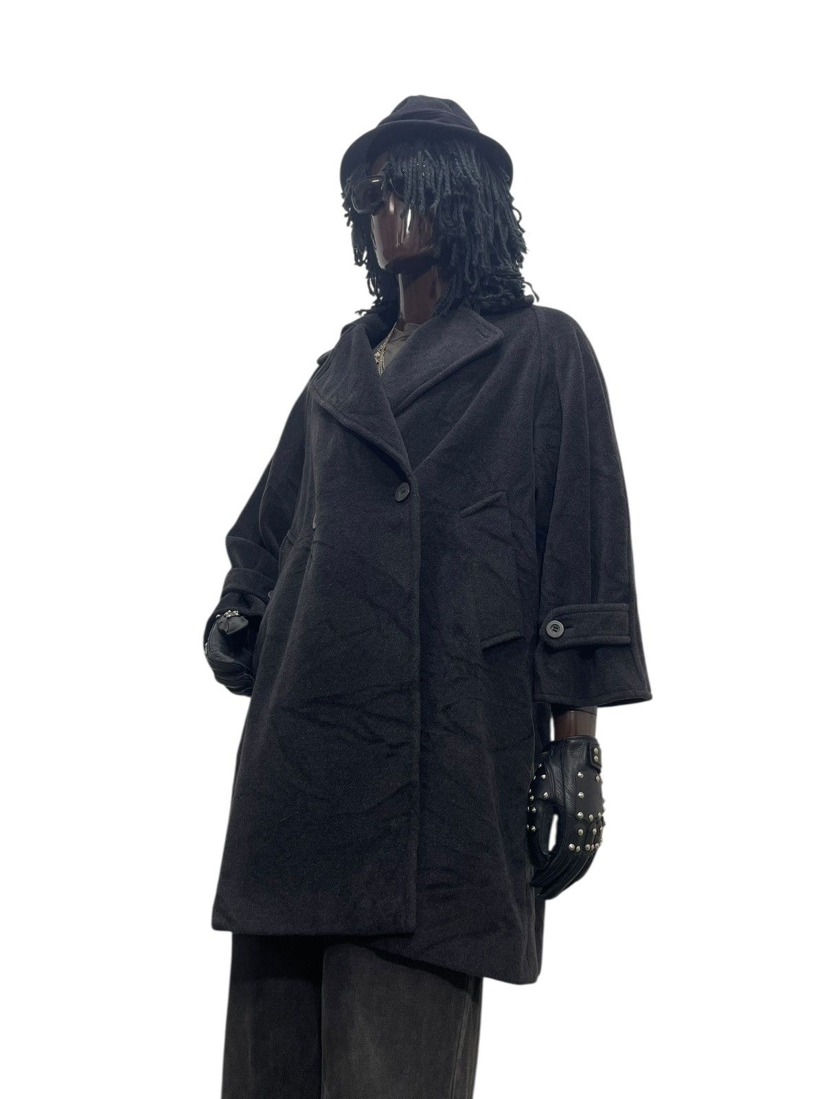 Yohji Yamamoto Wool Coat Max Mara Italy Jacket 7🟩1 Size US L / EU 52-54 / 3 - 3 Thumbnail