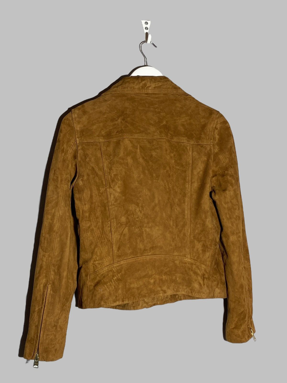 Allsaints All Saints Suede Dalby Biker Leather Jacket Size M / US 6-8 / IT 42-44 - 2 Thumbnail