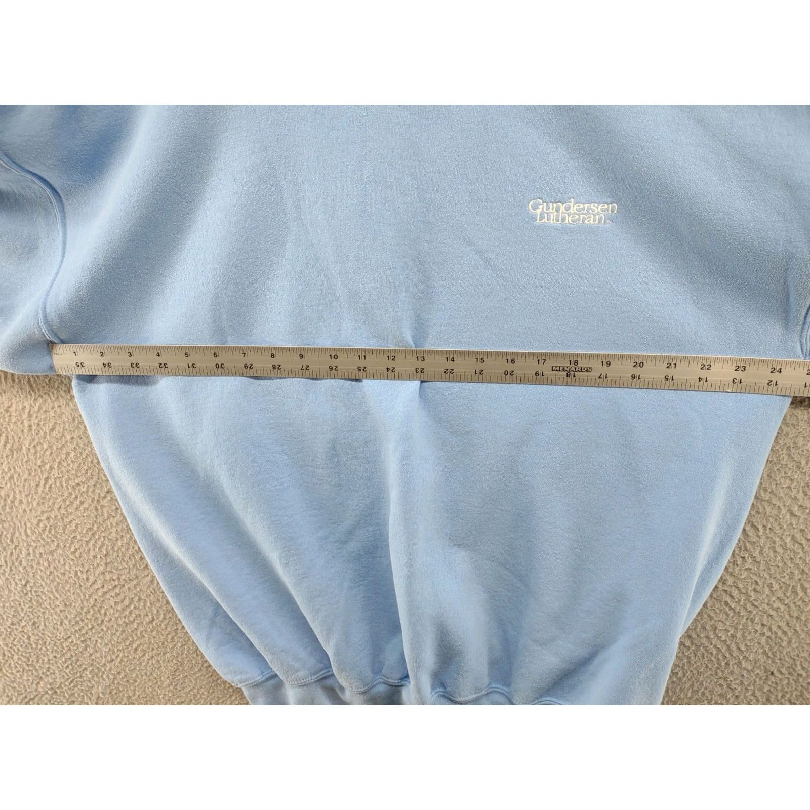 Gildan Gunderson Lutheran Embroidered Pullover Crewneck Sweatshirt Size XL Men Blue Nike? Size US XL / EU 56 / 4 - 4 Thumbnail