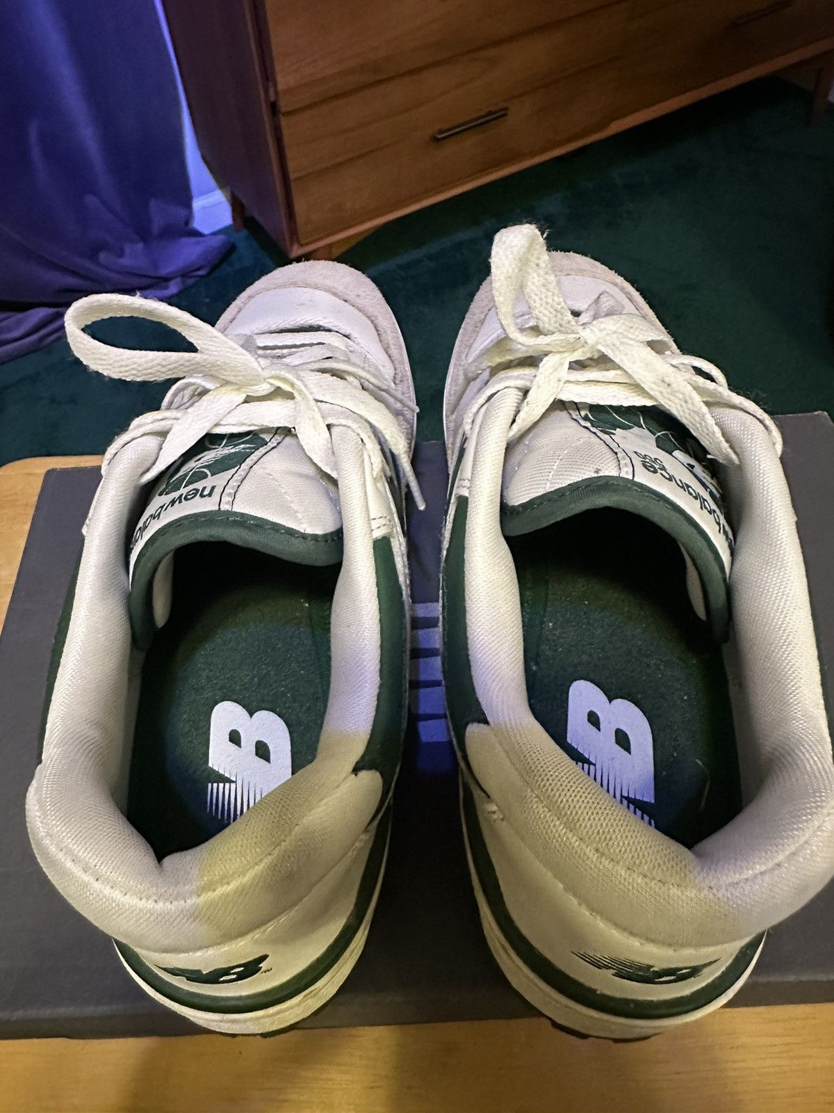New Balance New Balance 550 White Green Size US 8.5 / EU 41-42 - 5 Thumbnail