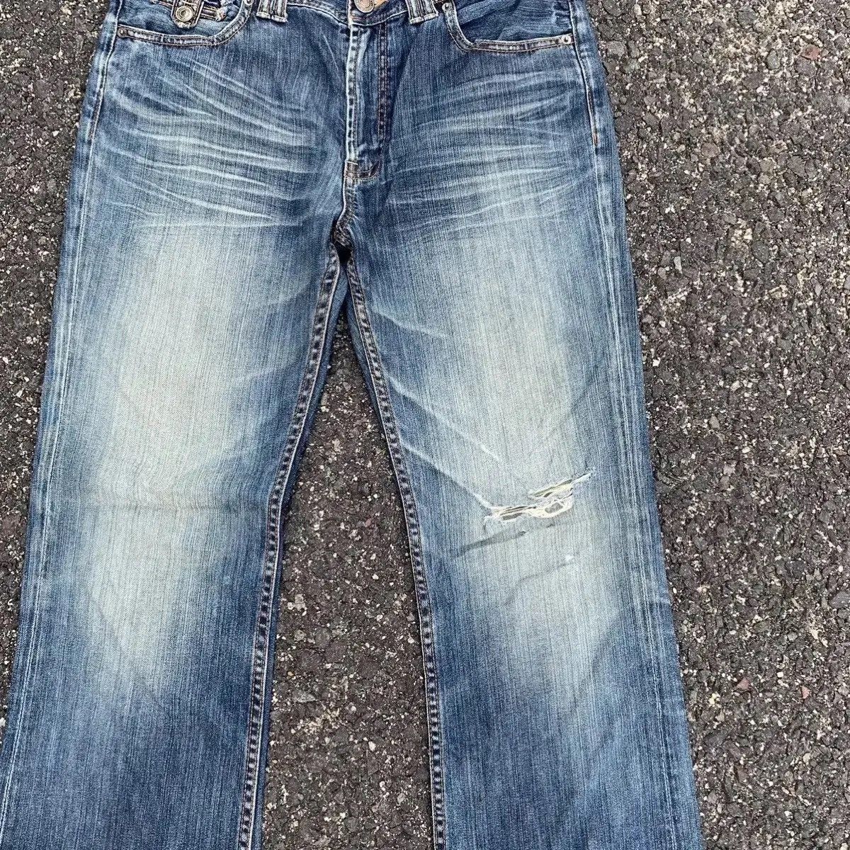 14th Addiction Vintage Villand Jeans W32 L31 Distressed Denim Faded Pants Size US 32 / EU 48 - 6 Thumbnail