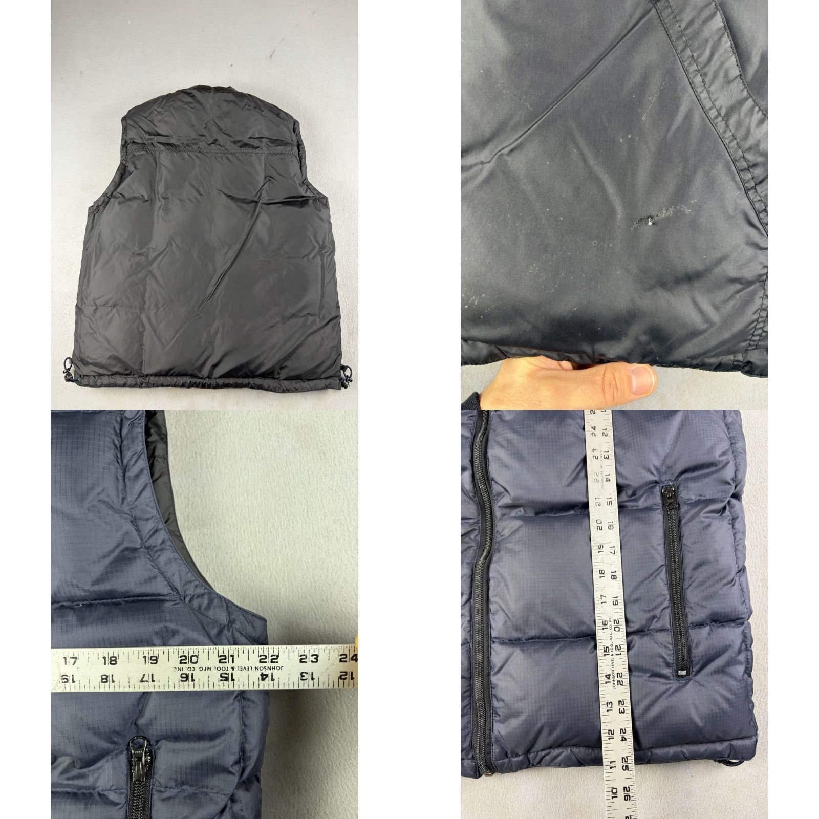 Gap VINTAGE Gap Puffer Vest Men’s M Blue Reversible Down Full Zip Vest Size US M / EU 48-50 / 2 - 8 Thumbnail