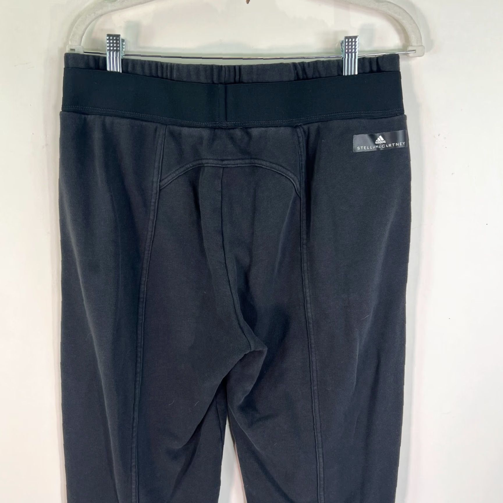 Adidas Adidas Stella McCartney Training Track Pants Womens Size L Black Double Weave Track Pants Adidas Stella McCartney Training Womens L Black Double Weave Size 36" / US 14 / IT 50 - 7 Thumbnail