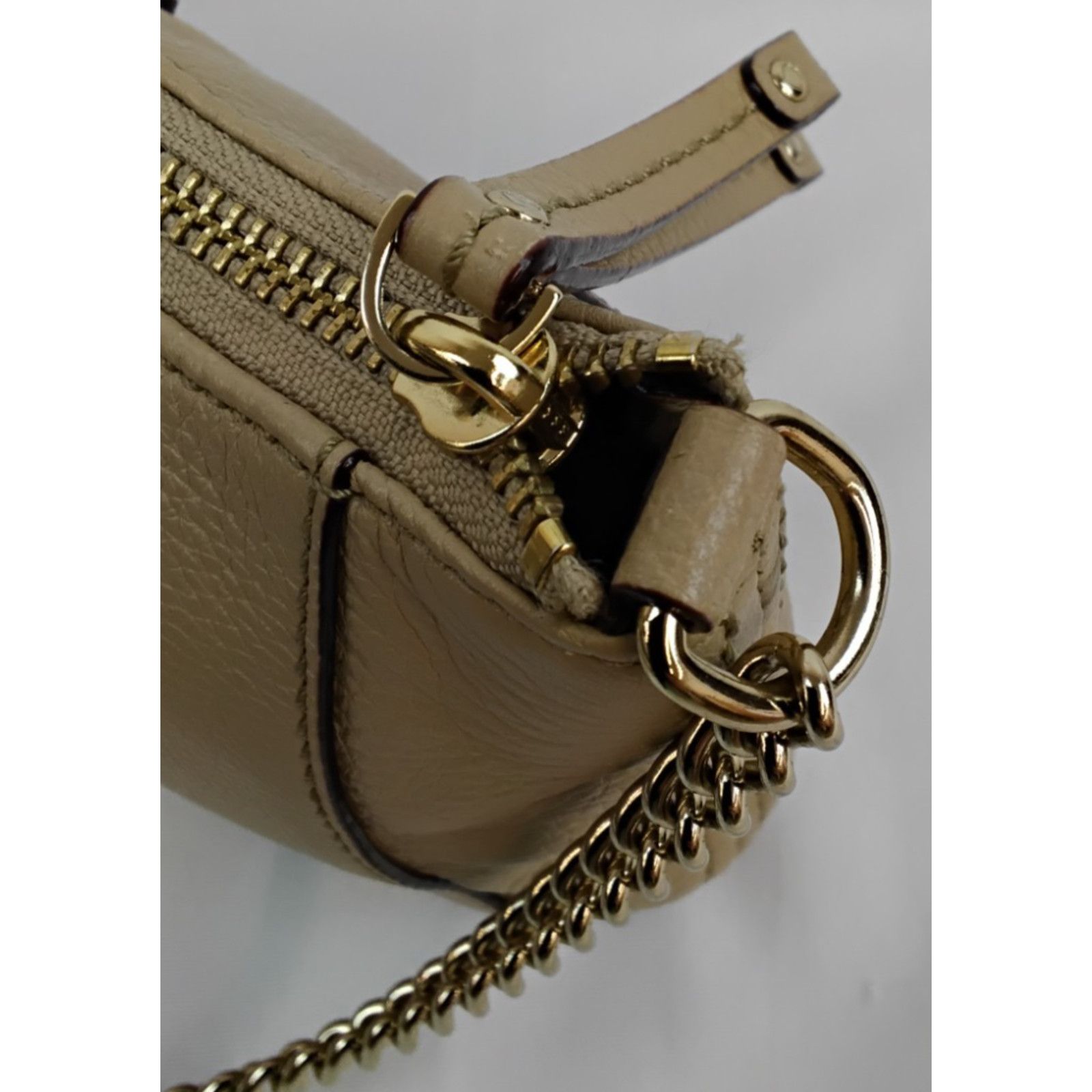 Kate Spade Kate Spade Mini Shoulder Bag Tan Pebbled Leather Purse Size ONE SIZE - 6 Thumbnail