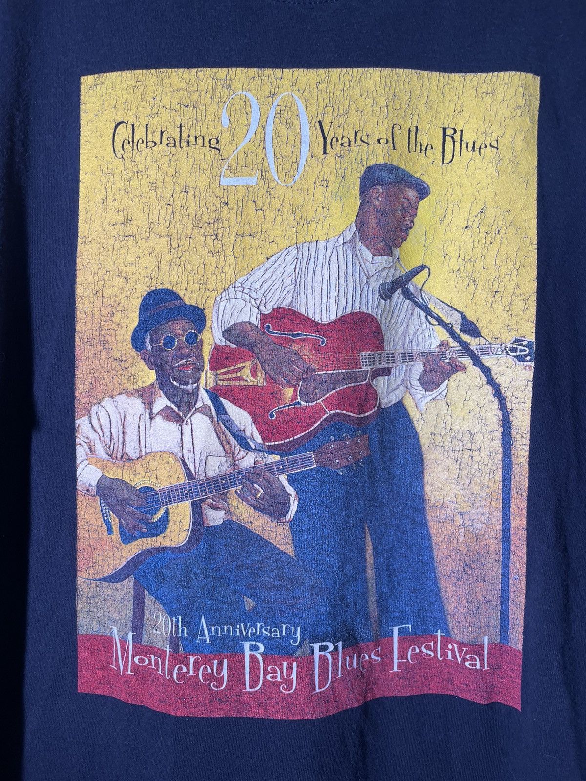 Band Tees 2000’s Y2K Vintage Monterey Bay Blues Festival Music Shirt Size US XL / EU 56 / 4 - 4 Thumbnail
