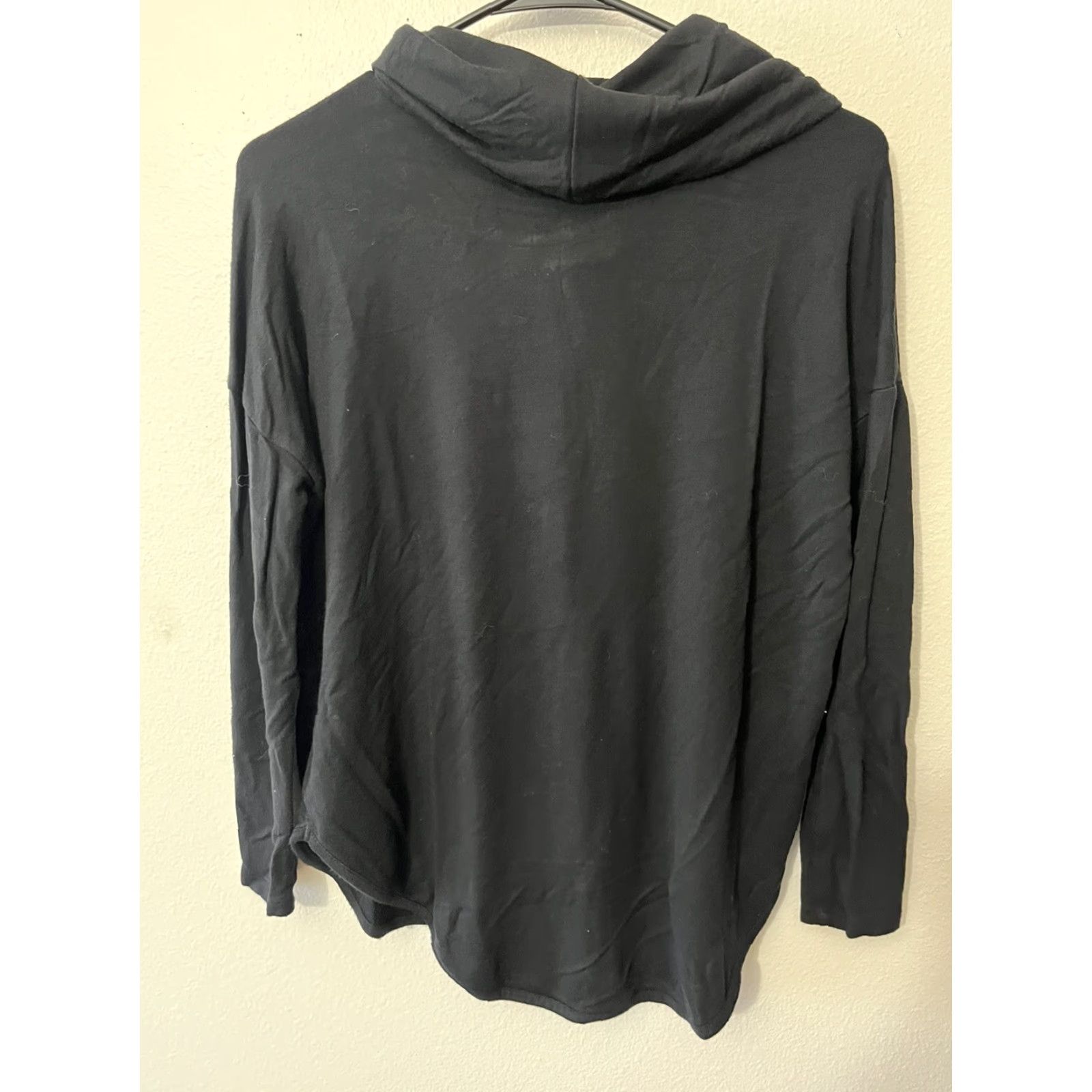 Lou & Grey Lou & Grey for Loft Women’s XS Black Long Sleeve Cowl Neck Sweater EUC Womens Size XS / US 0-2 / IT 36-38 - 2 Thumbnail