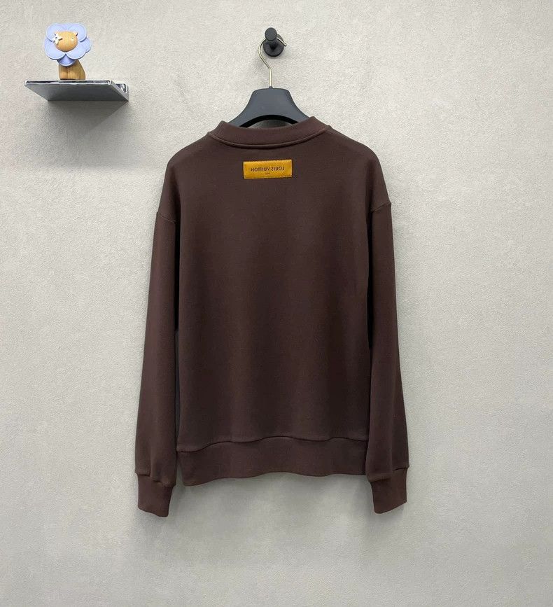Louis Vuitton Louis Vuitton Chocolate monogram logo sweatshirt 2503-Nexta Size US XS / EU 42 / 0 - 2 Thumbnail