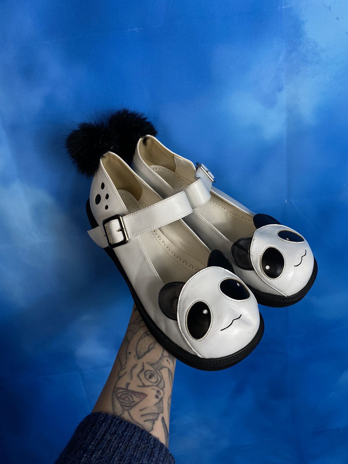 Japanese Brand × Vintage RARE❗️LOLITA JAPAN PANDA SHOES Y2K ( men’s ) Size US 10.5 / EU 43-44 - 3 Thumbnail