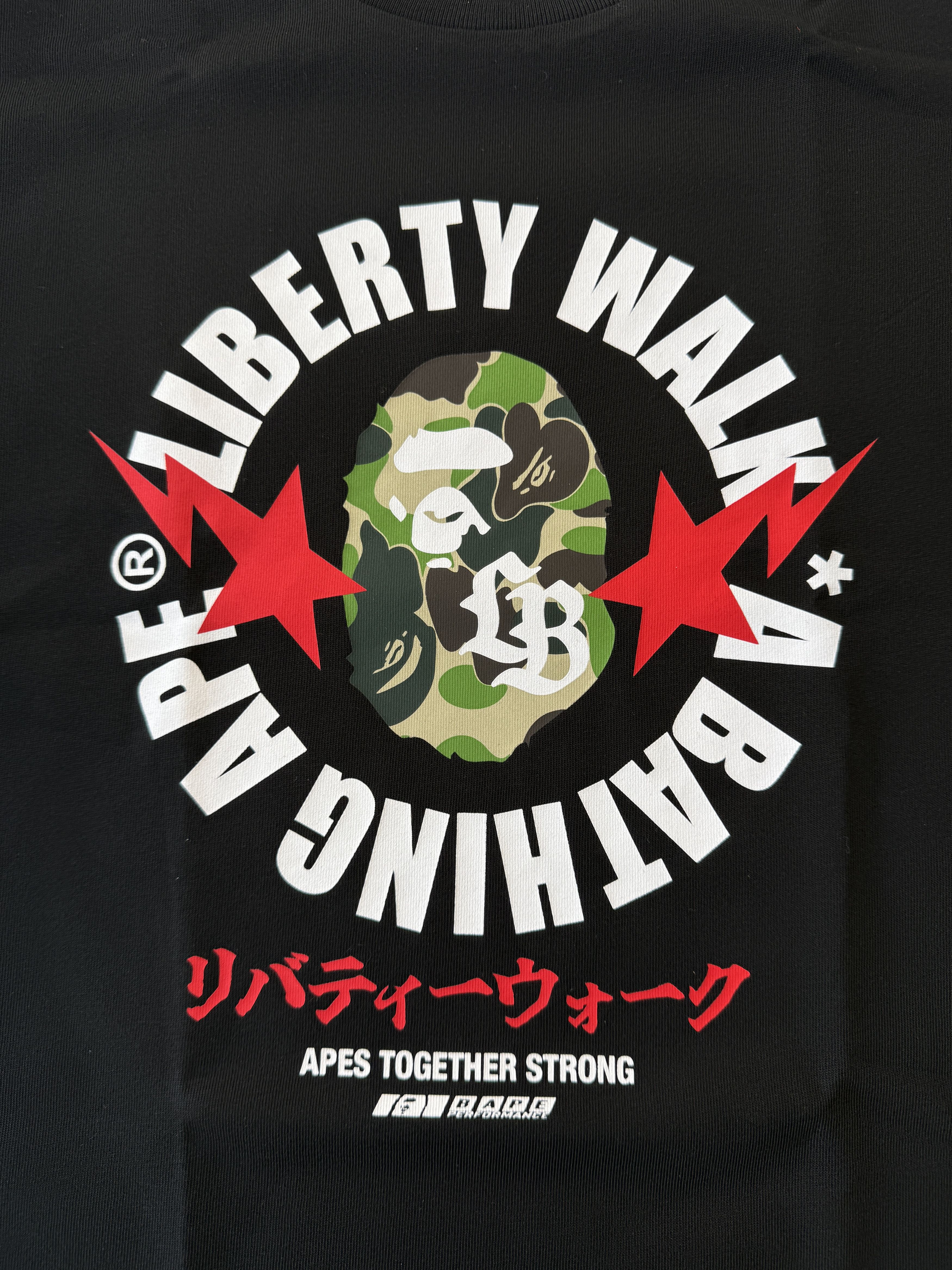 Bape BAPE X LIBERTY WALK ABC CAMO APE HEAD RELAXED FIT TEE Size US M / EU 48-50 / 2 - 3 Thumbnail