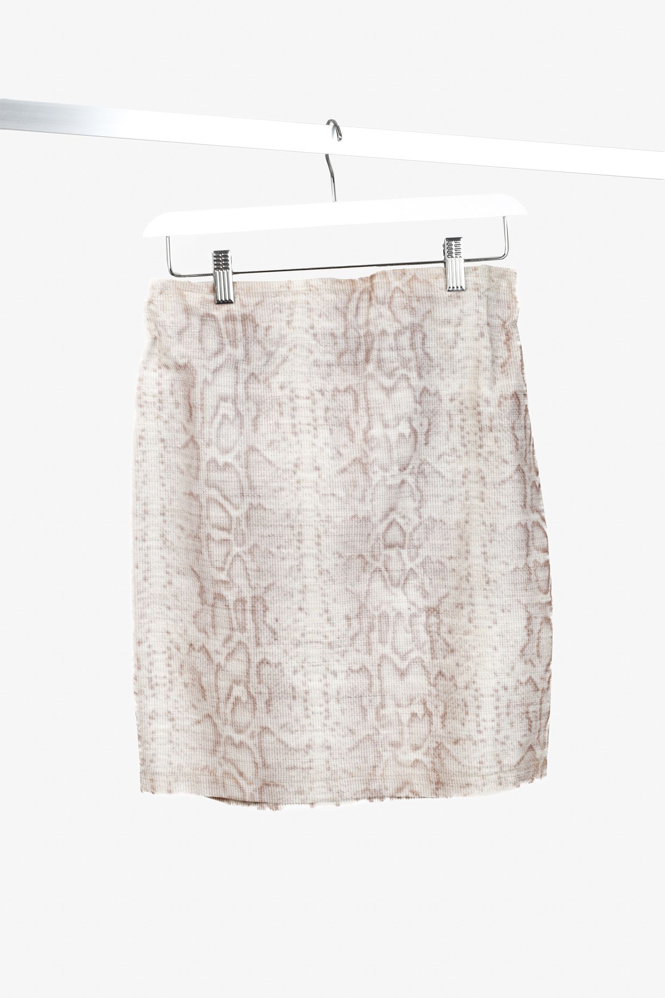 Emporio Armani Emporio Armani Mauve Snake Print Skirt Size 26" / US 2 / IT 38 - 2 Thumbnail