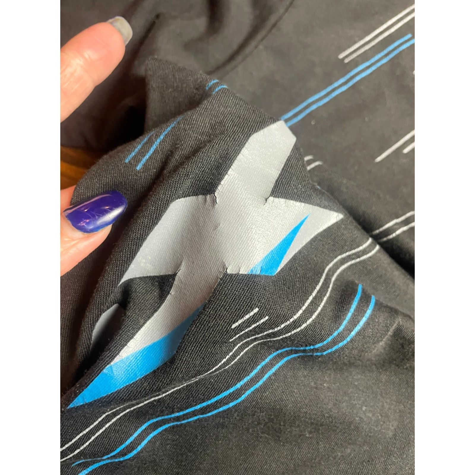 Vintage FOX T-Shirt Women's Size Medium Black Short Sleeve FOXTECH Logo Print Size M / US 6-8 / IT 42-44 - 6 Thumbnail