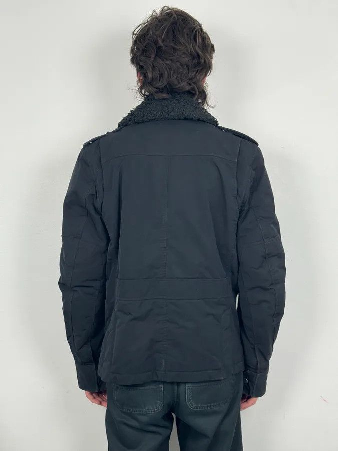 Diesel Diesel Black Nylon Sherpa Collar Bomber Jacket Size US M / EU 48-50 / 2 - 3 Thumbnail