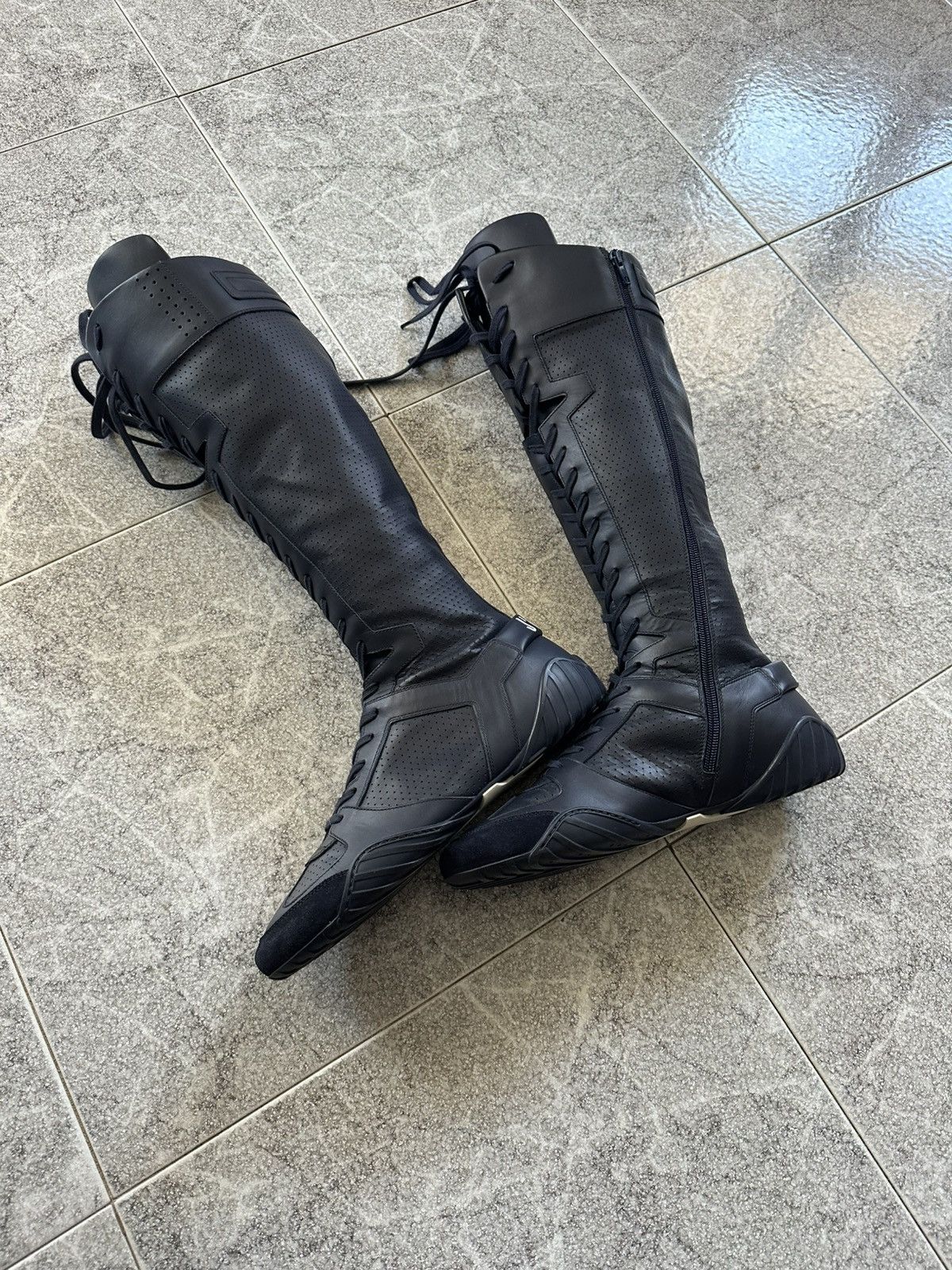 Dior SS 2017 Christian Dior “J’Adior” D-Fence Leather Boots Size US 11 / IT 41 - 1 Thumbnail