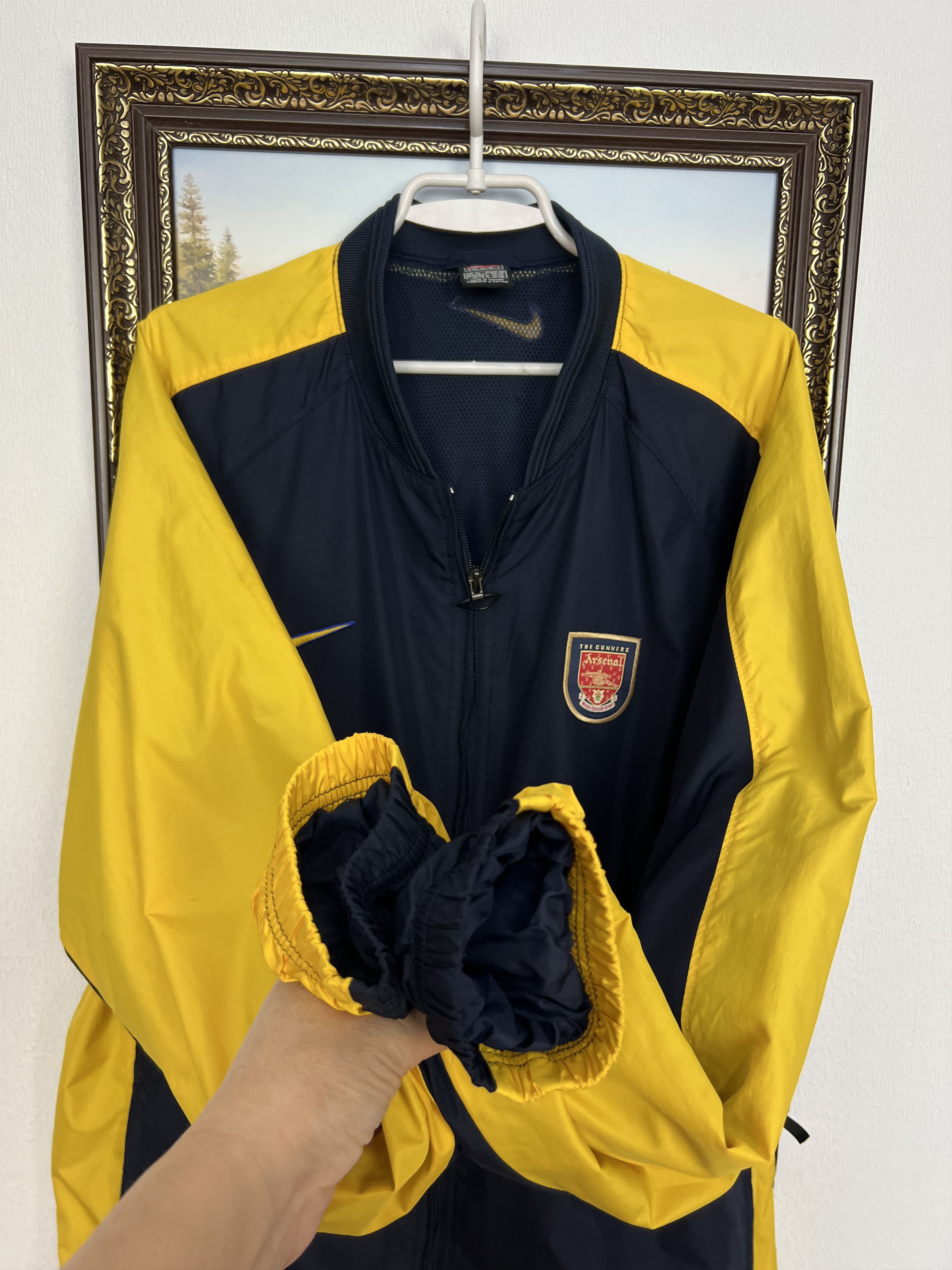 Nike Vintage Arsenal Football Jacket Soccer Track Top Windbreaker Size US XL / EU 56 / 4 - 6 Thumbnail