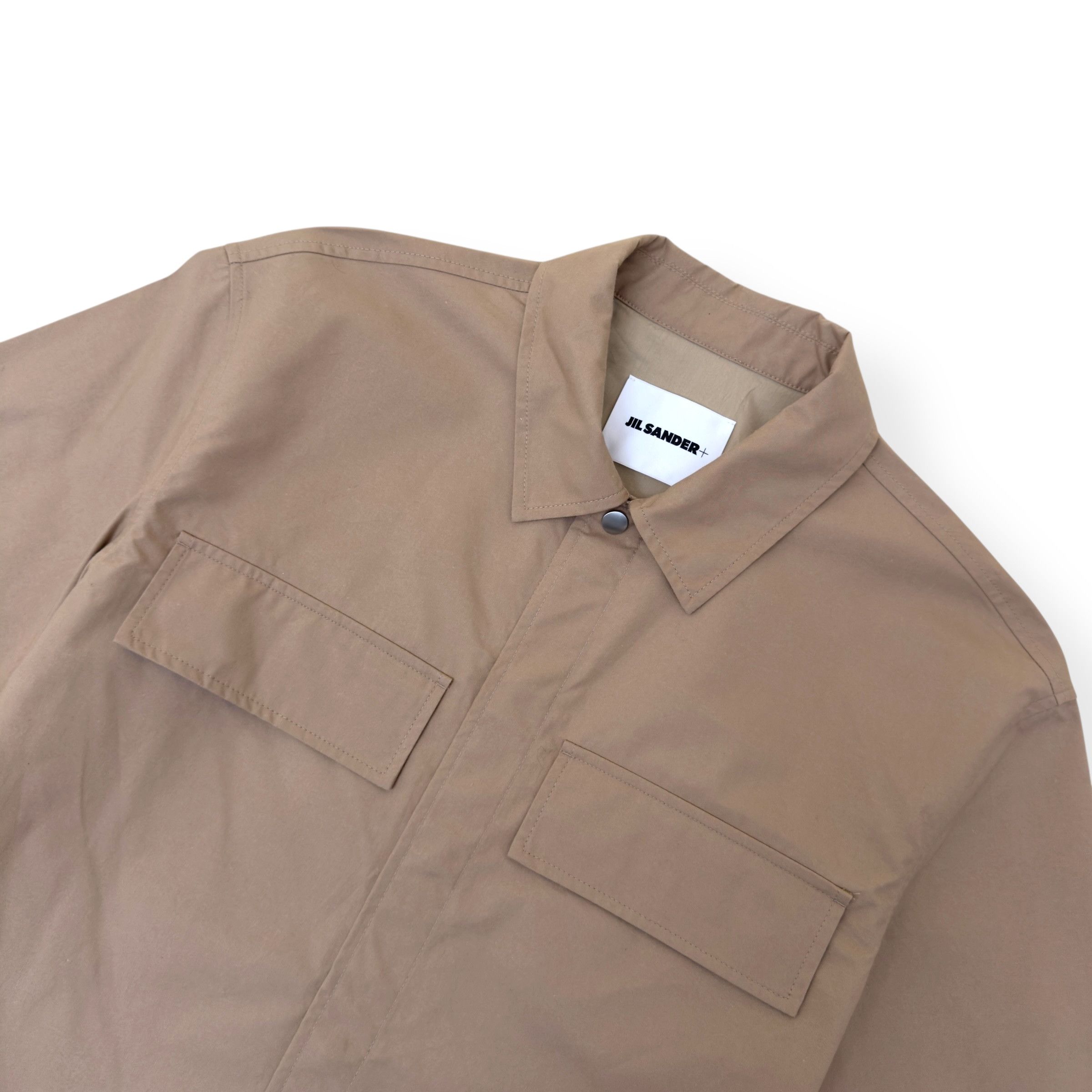 Jil Sander JIL SANDER SS25 FLAP POCKET SHIRT BEIGE 50 / L Size US L / EU 52-54 / 3 - 2 Thumbnail