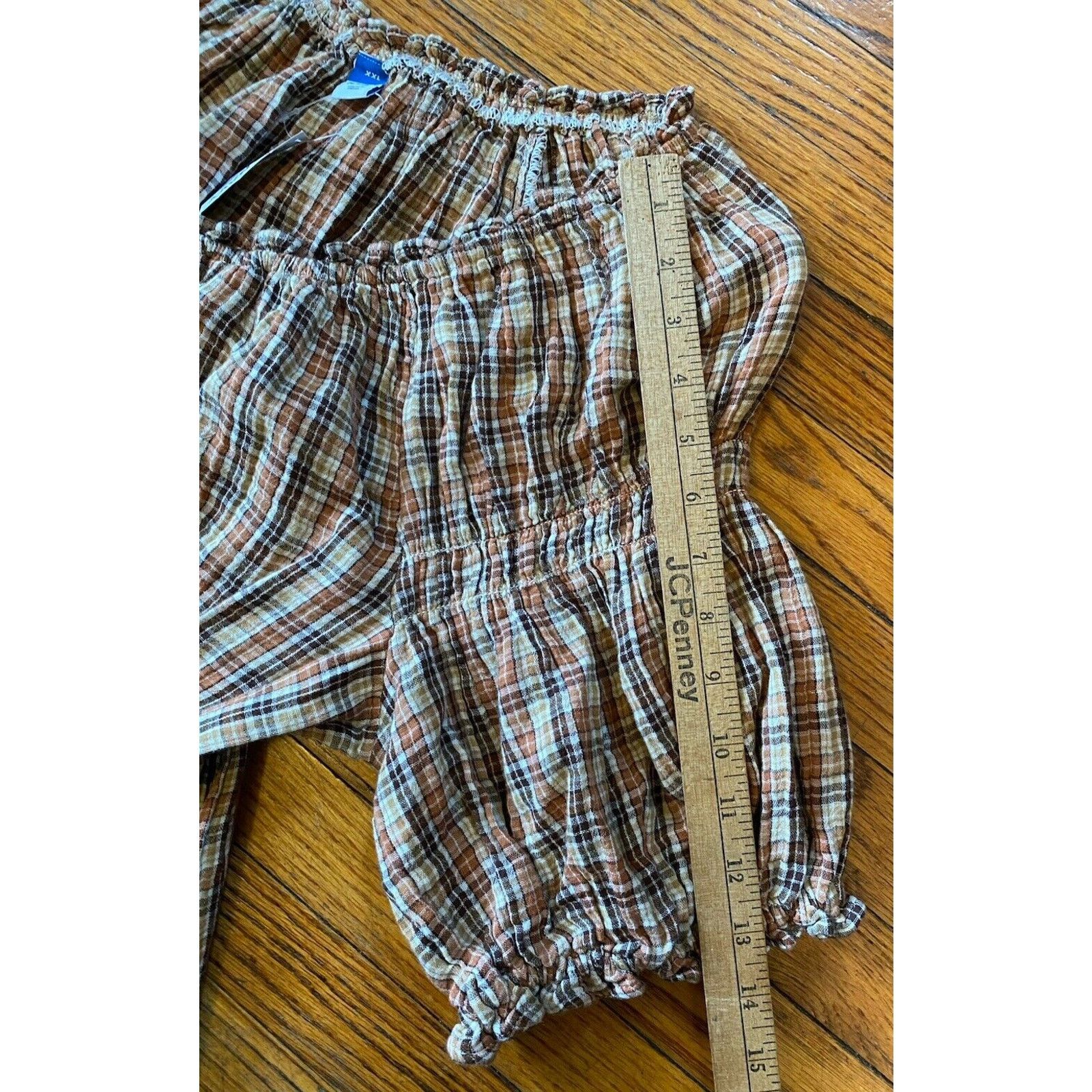 Old Navy NWT Old Navy Top Women’s Shirt XXL Brown Plaid Blouse $40 Size XXL / US 16-18 / IT 52-54 - 6 Thumbnail