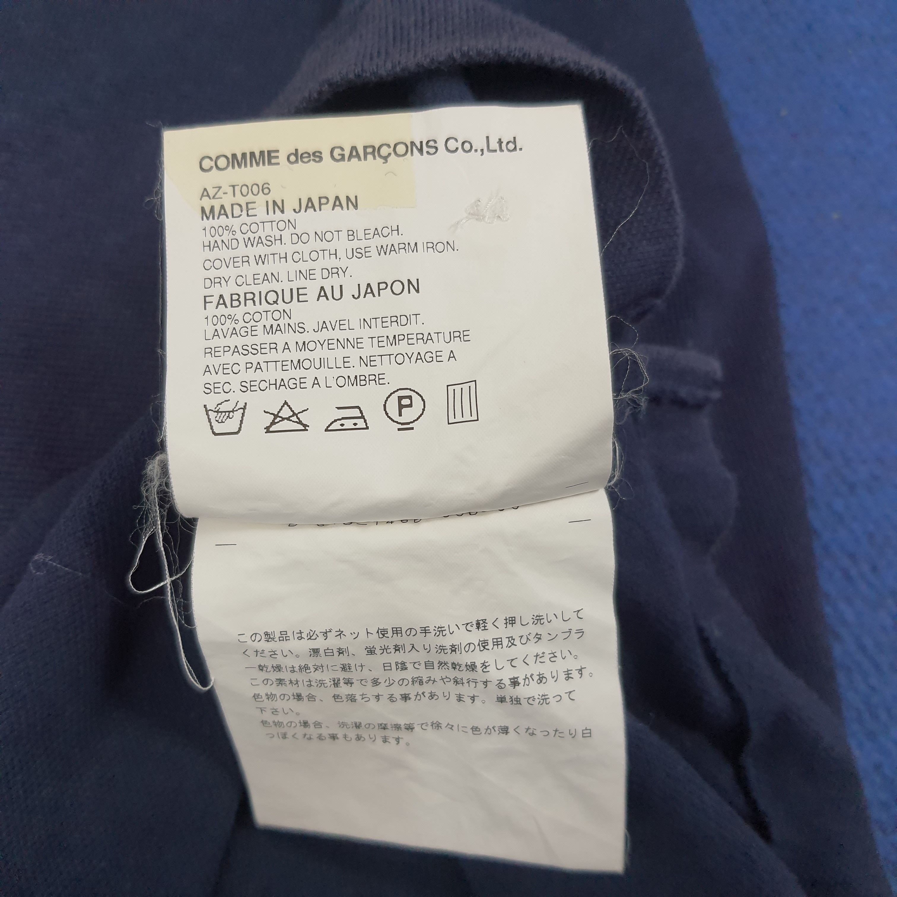 Comme des Garcons Homme Plus × Japanese Brand × Vintage Vintage Comme Des Garcons Play Japanese Designer Polo Shirt Size US M / EU 48-50 / 2 - 6 Thumbnail