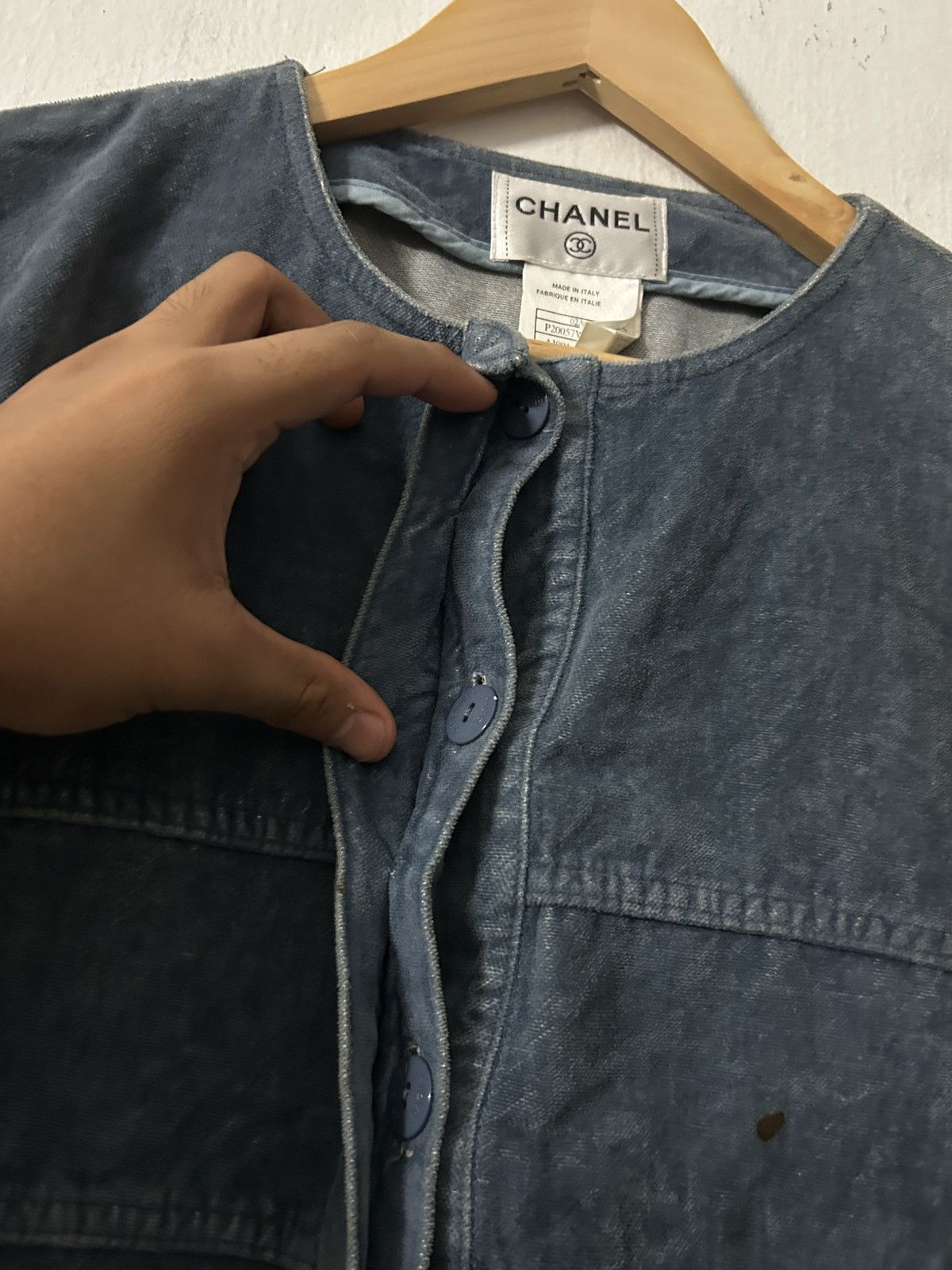 Chanel Vintage Chanel denim colourway jacket Size S / US 4 / IT 40 - 13 Thumbnail
