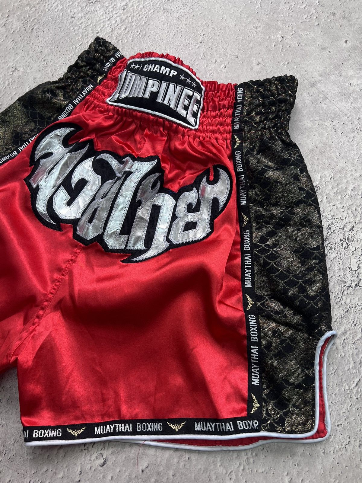 Japanese Brand × Vintage Muay Thai Boxing Short Pants Lumpinee Hype Rare Size US 32 / EU 48 - 5 Thumbnail