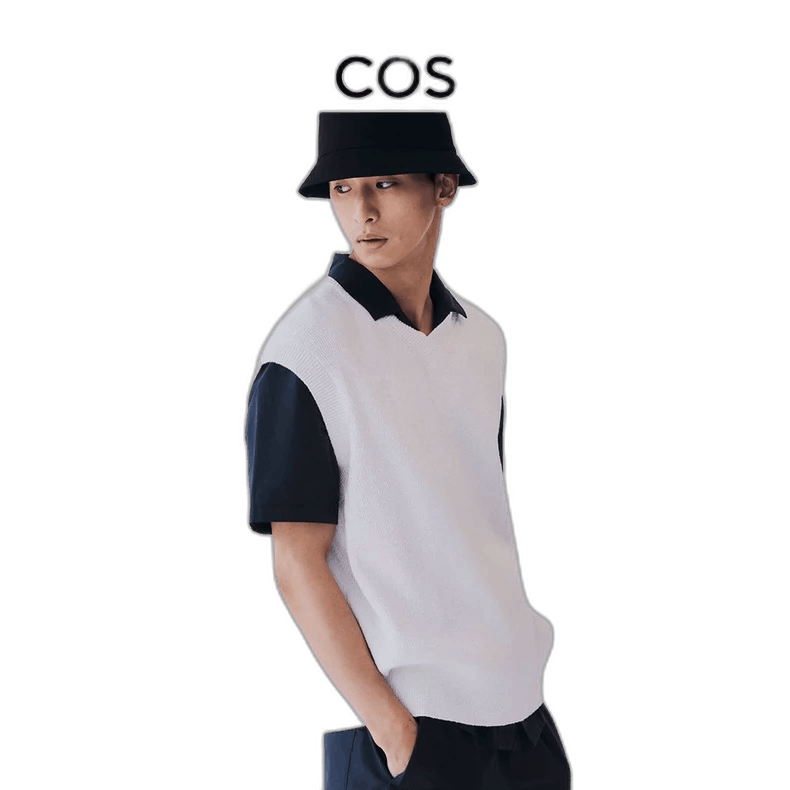 COS White Loose Fit Vest