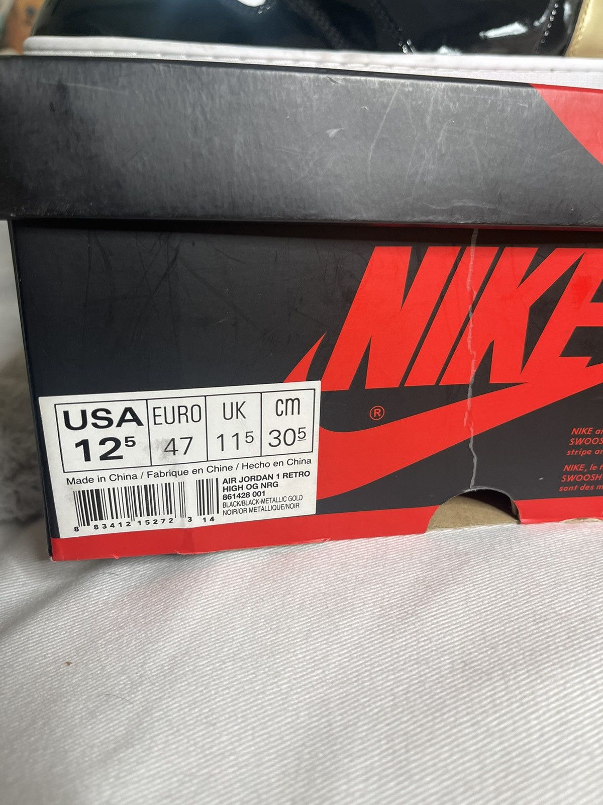 Jordan Brand Jordan 1 Retro High OG Top 3 Gold Size US 12.5 / EU 45-46 - 8 Thumbnail