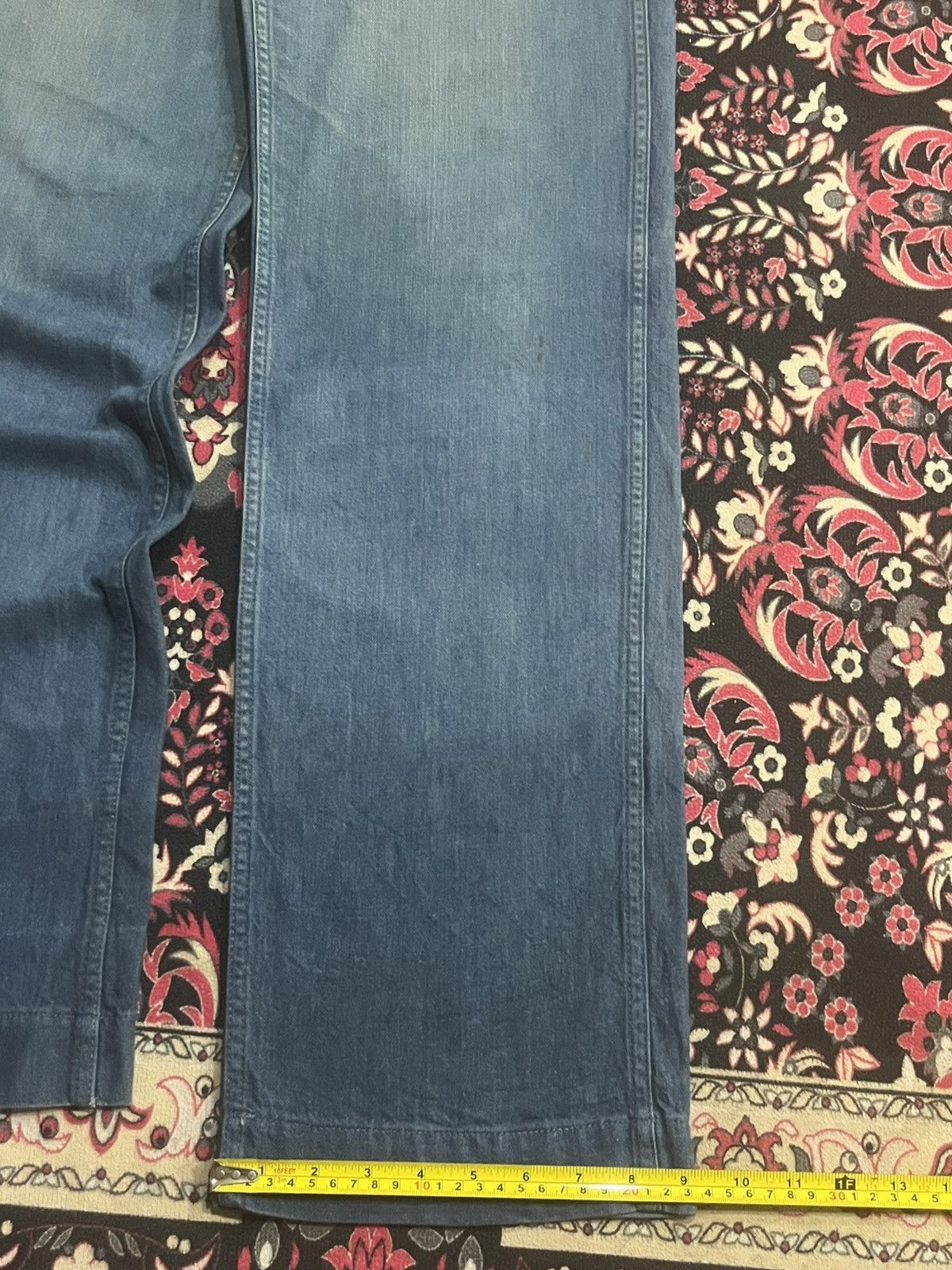 OMNIGOD Vintage Japanese Brand Omnigod Blue Washed Fatigue Pants Size US 30 / EU 46 - 15 Thumbnail