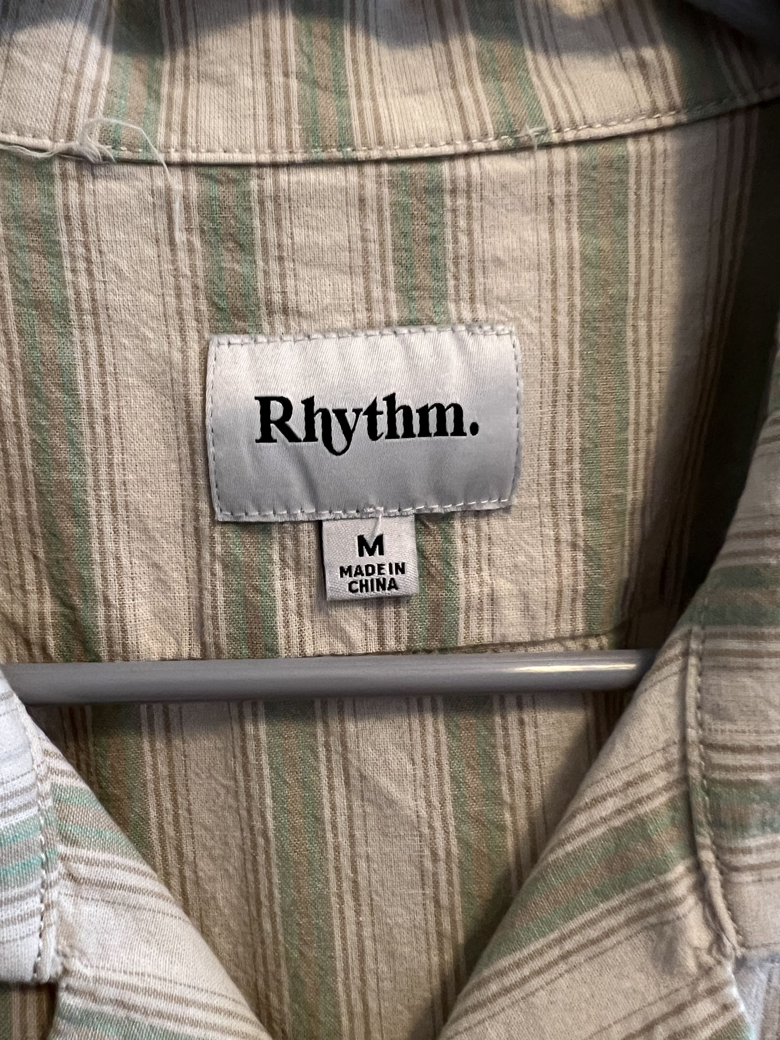 Rhythm Rhythm Mens Camp Collar Short Sleeve Shirt Size US M / EU 48-50 / 2 - 2 Thumbnail
